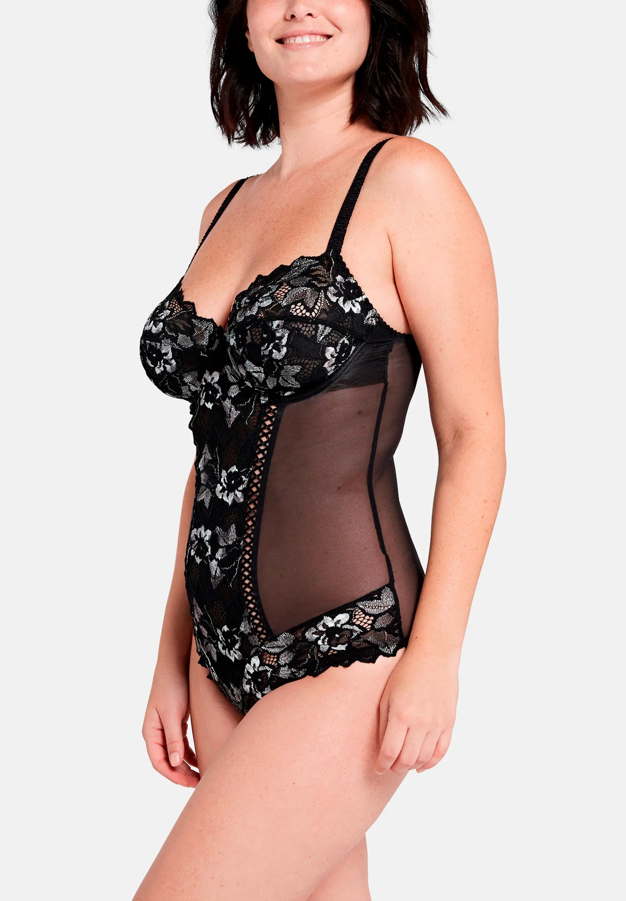 Body Arum Gala Noir Gris Blanc