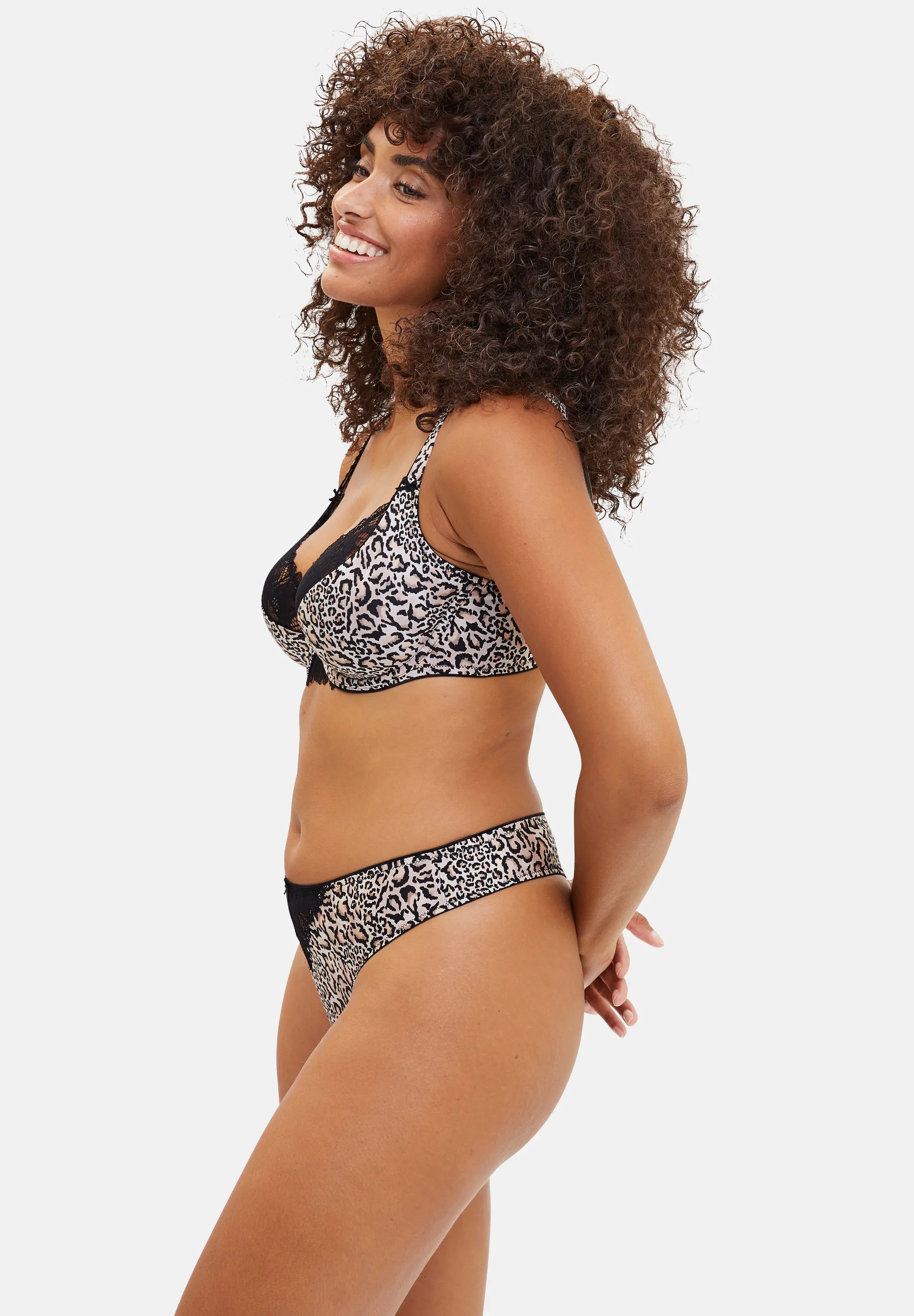 Thong Salma Cheetah Print