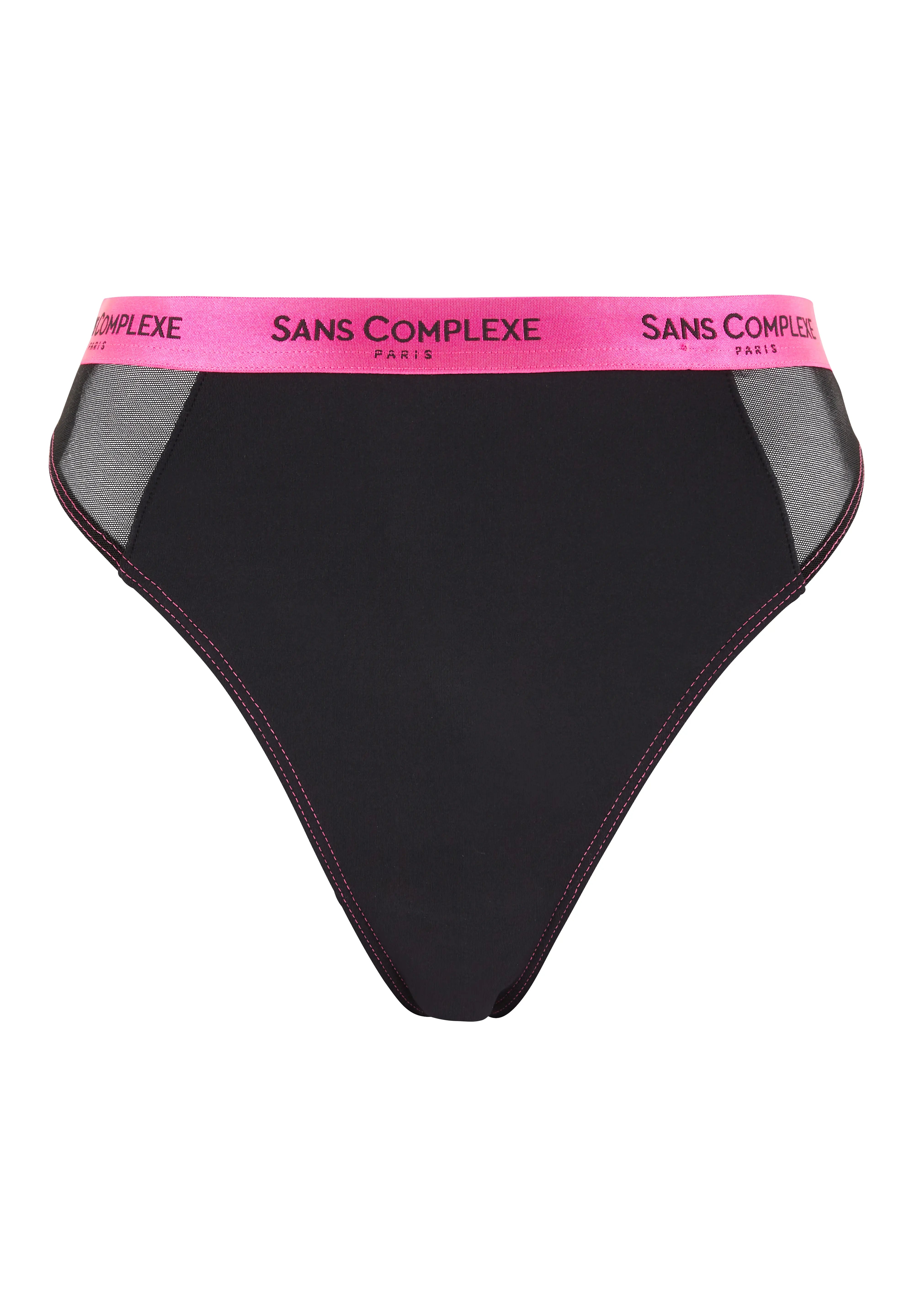 Thong Anita B. Black & Fuschia