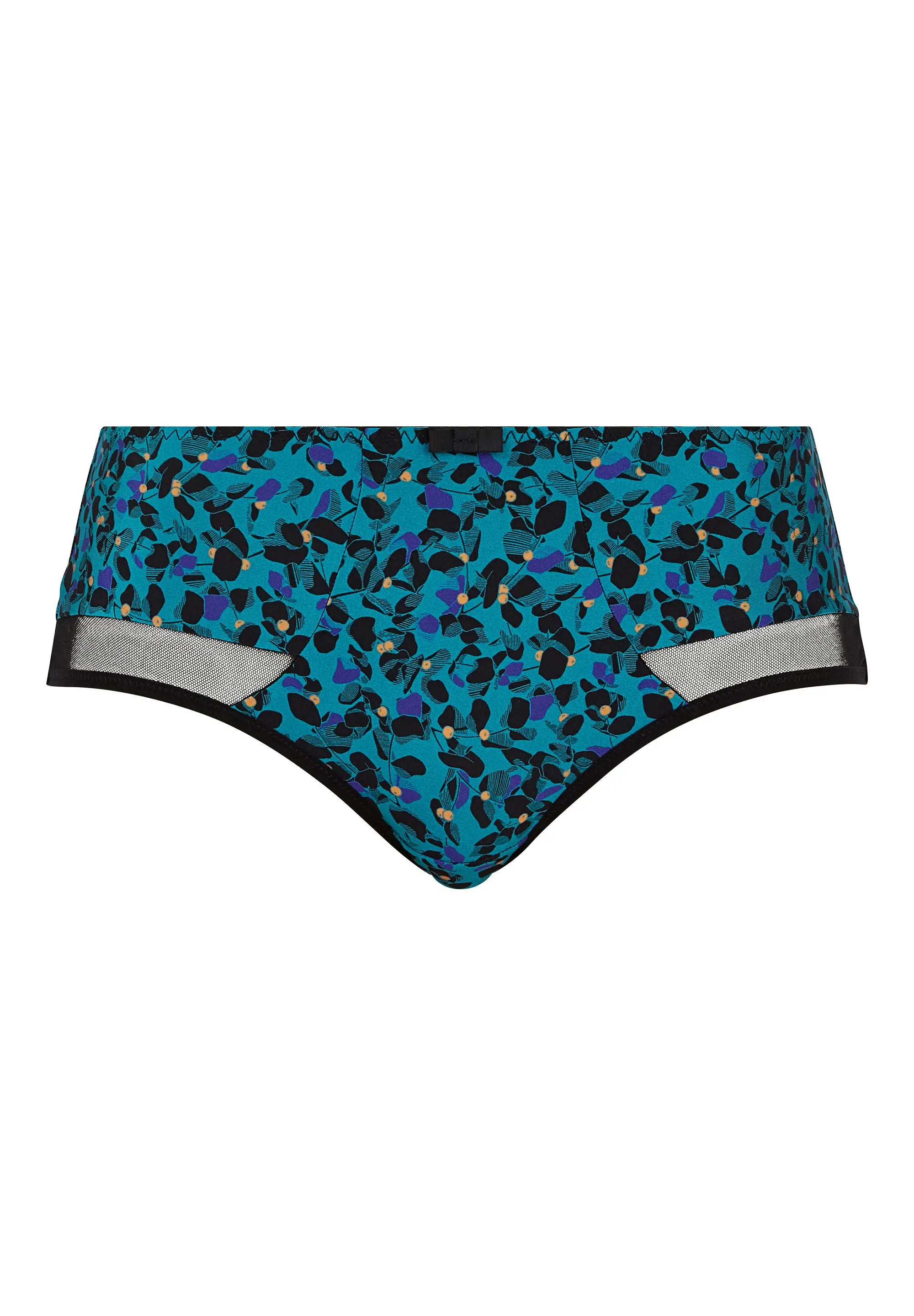 Shorty Complice con stampa floreale blu smeraldo