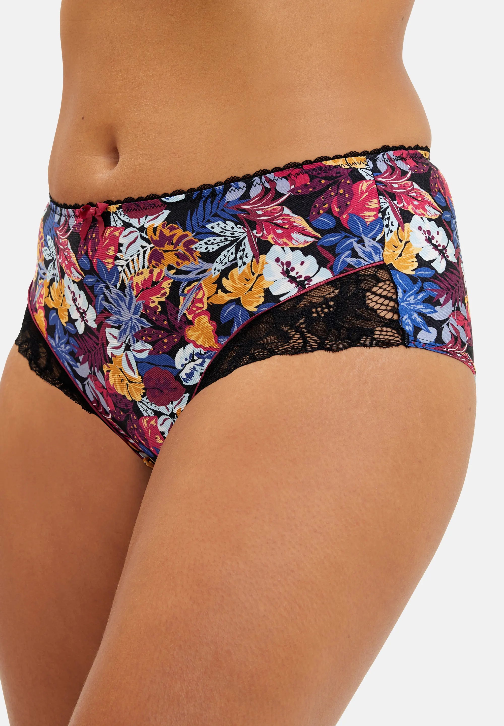 Shorty Mathilde Impreso Vegetal Jungle Negro