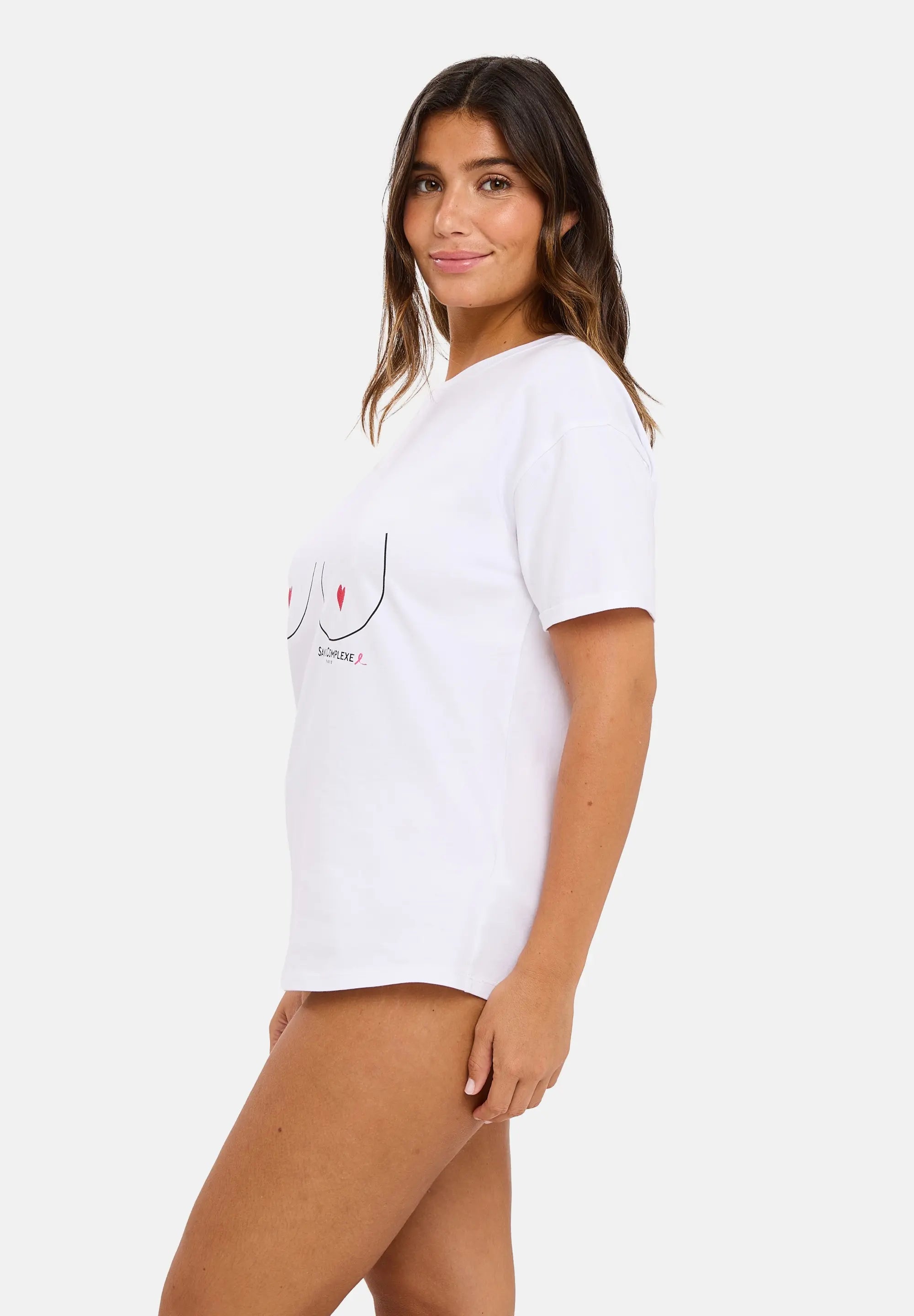 T-shirt Ottobre Rosa Bianco