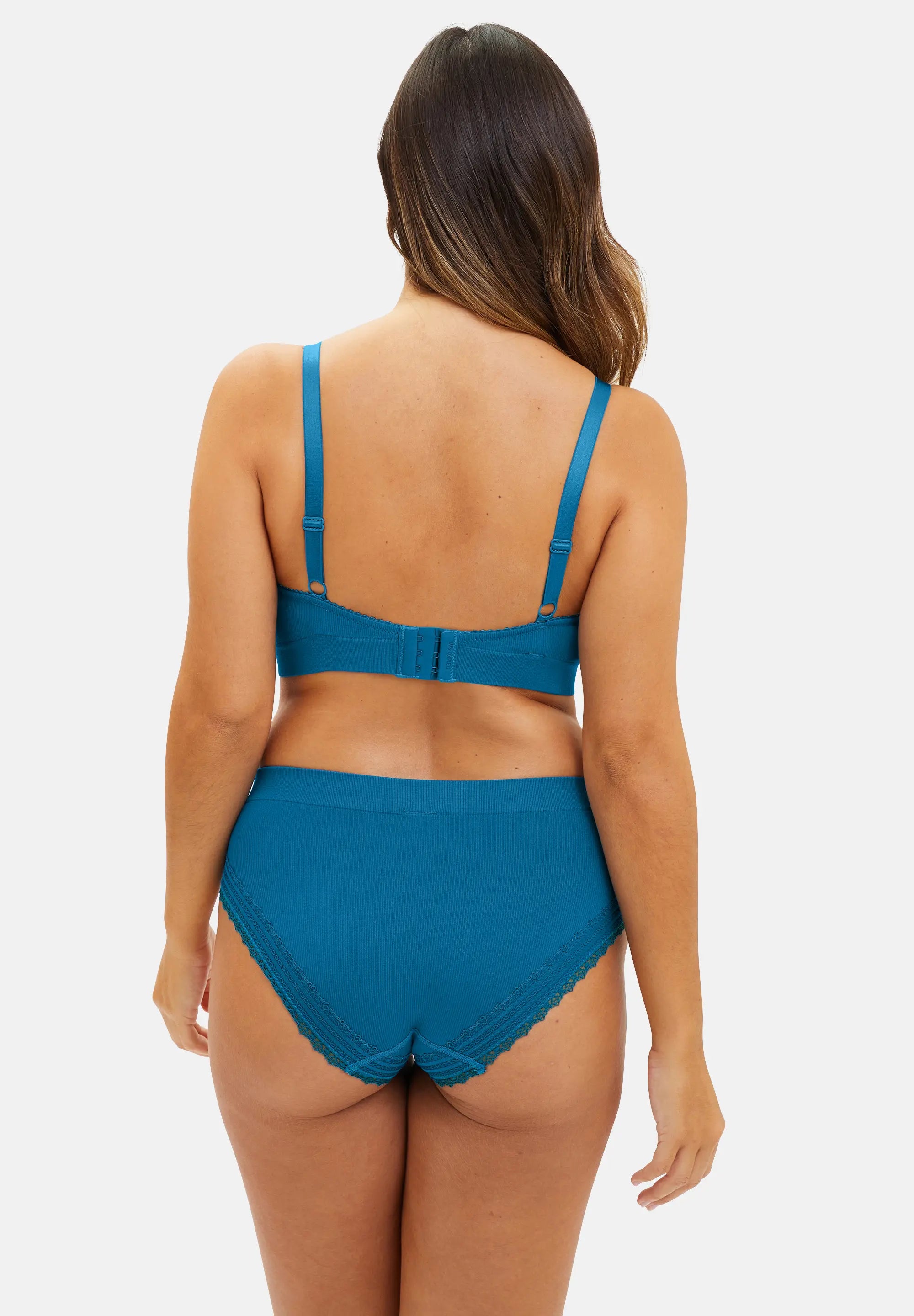 Brassière sans armatures Agathe Turquoise Profond