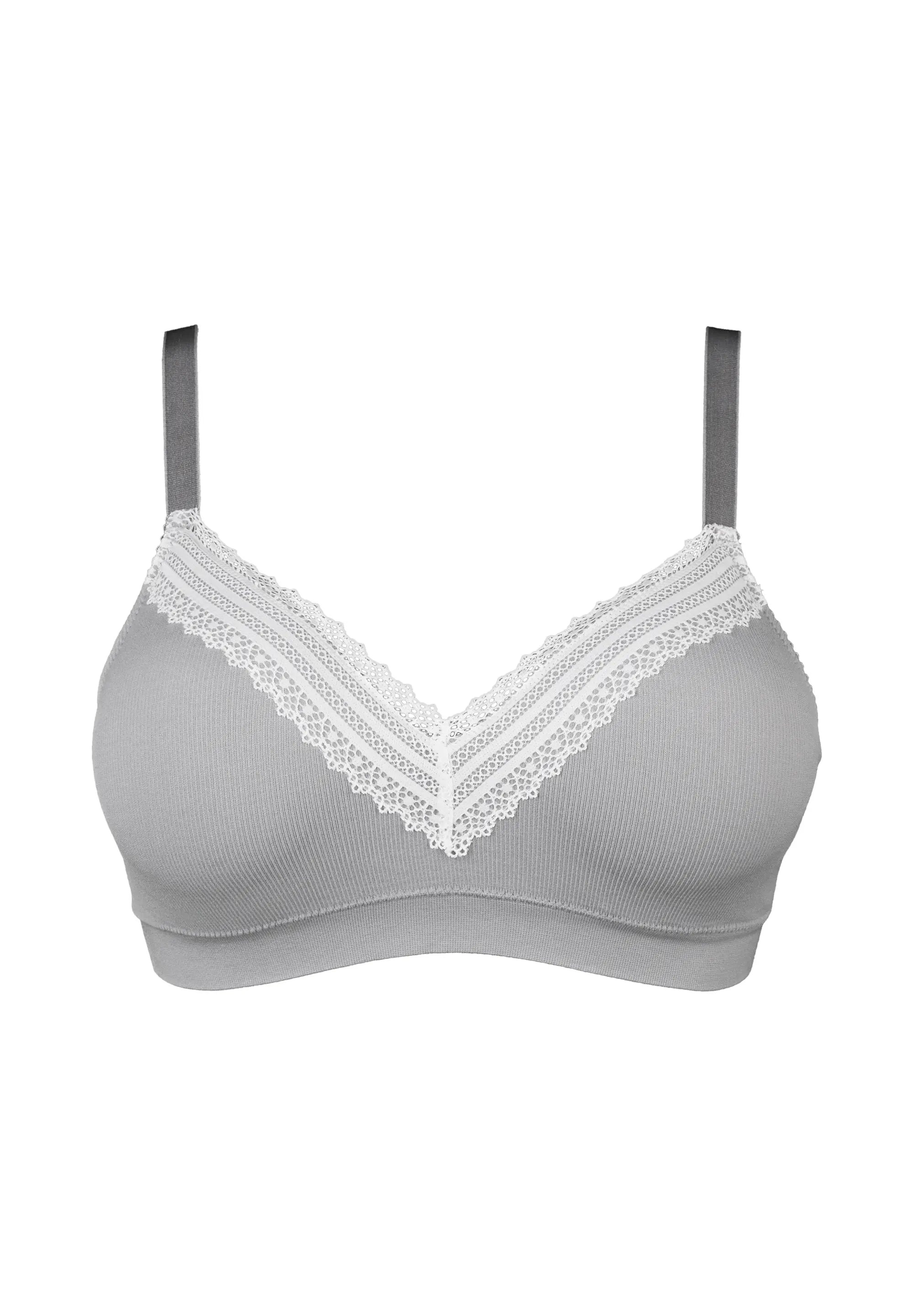 Reggiseno con ferretto Agathe Grigio e Avorio