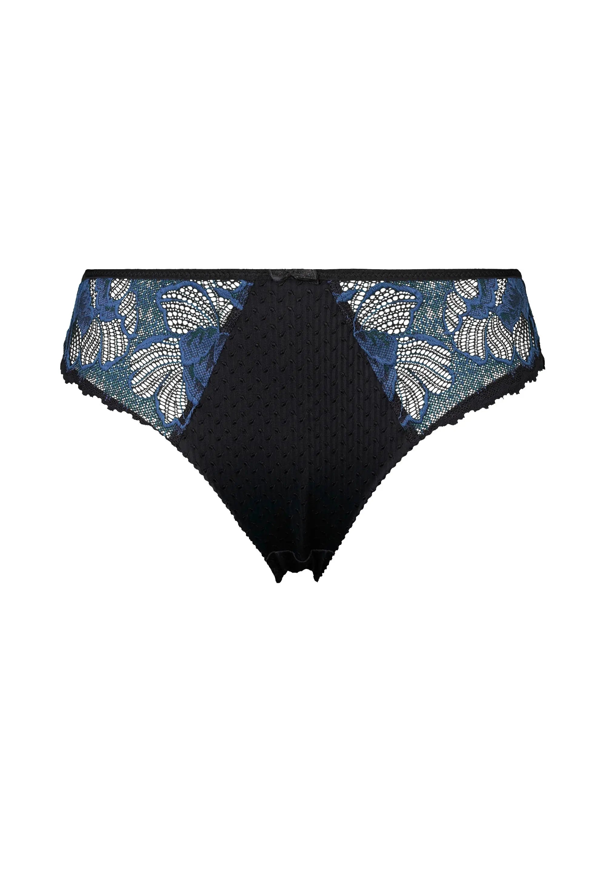 Slip Capucine Nero e Blu