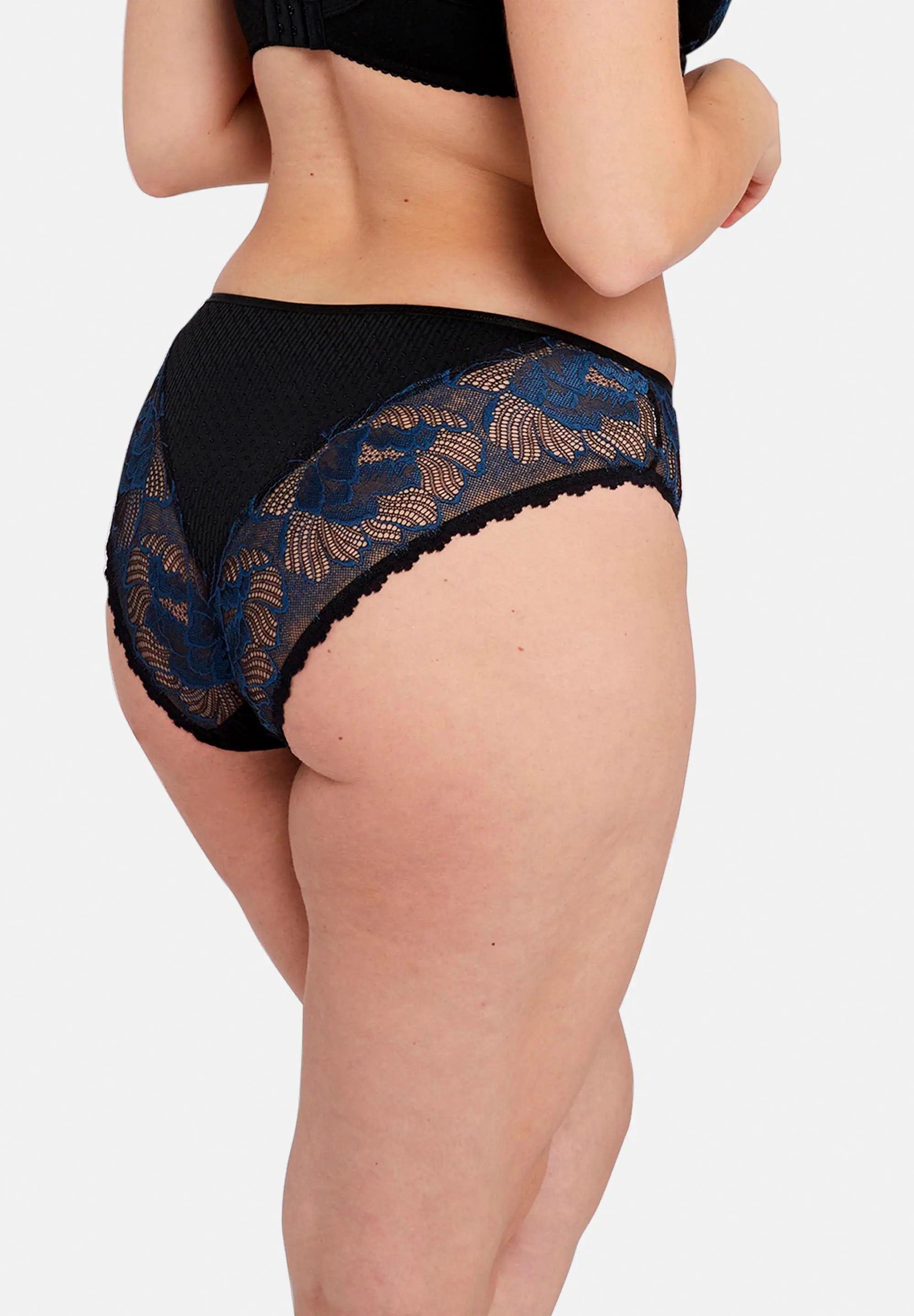 Slip Capucine Nero e Blu