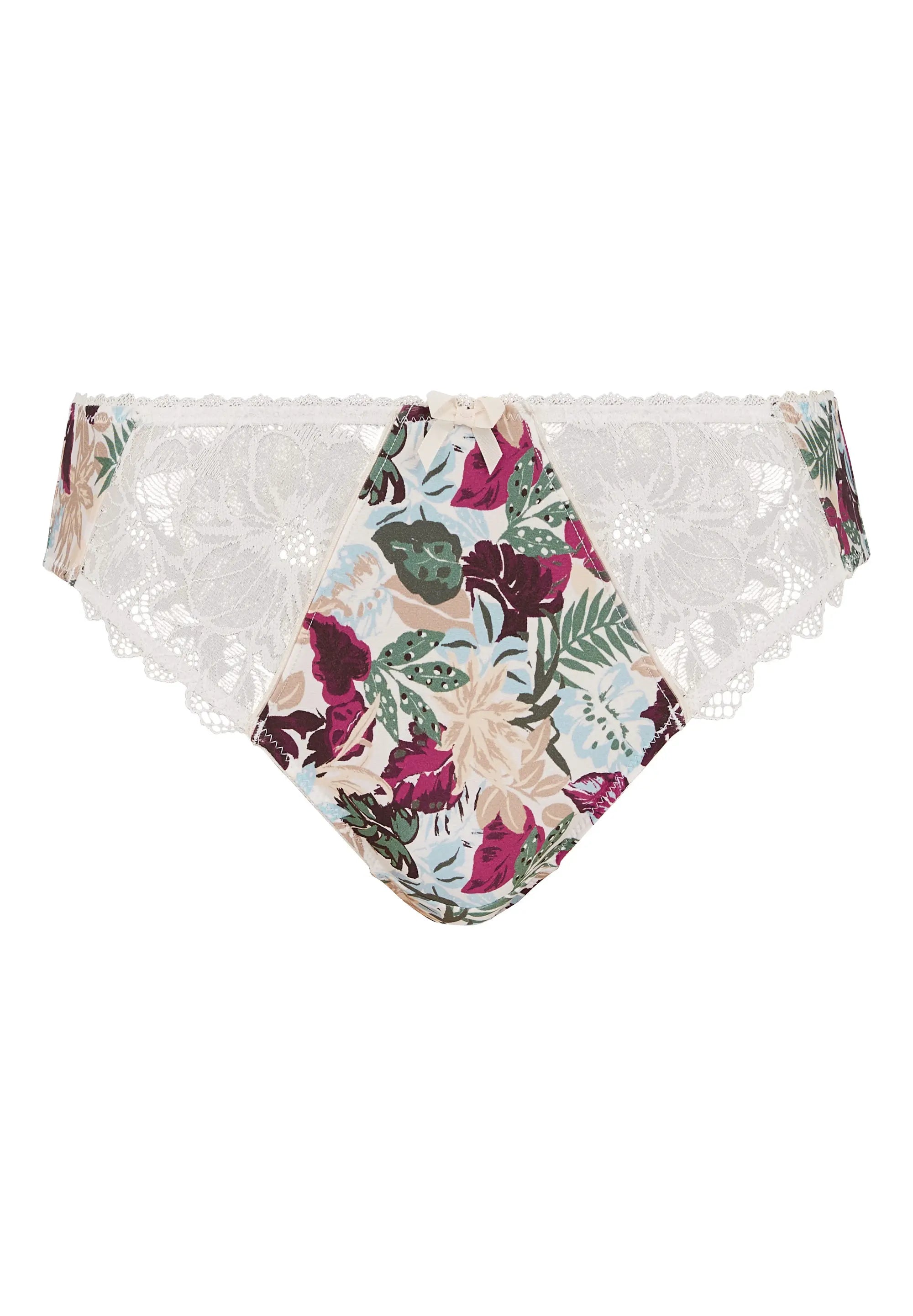 Mathilde Slip Ivoor Jungle Plantenprint