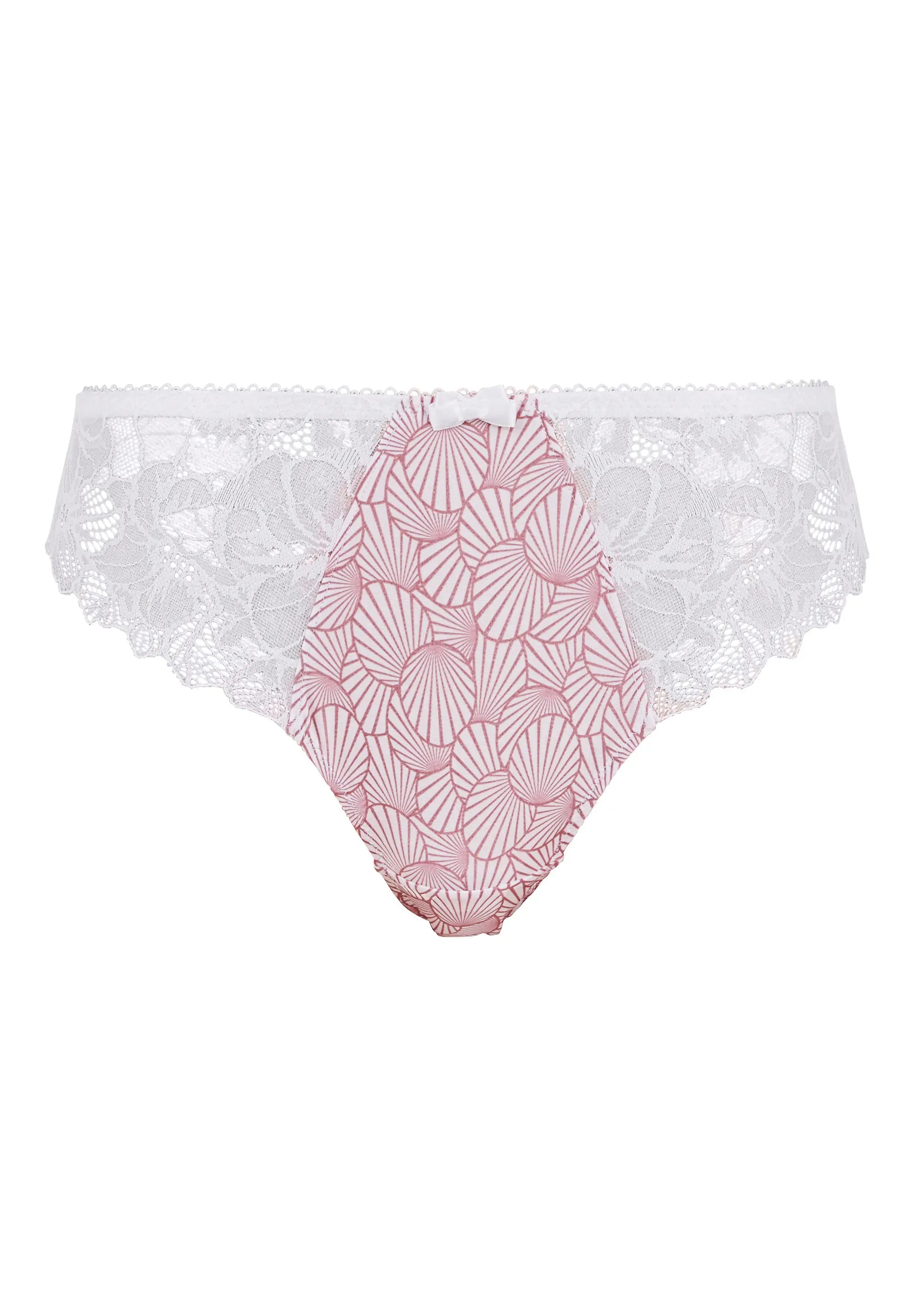 Slip Garance Imprimé Graphique Rose