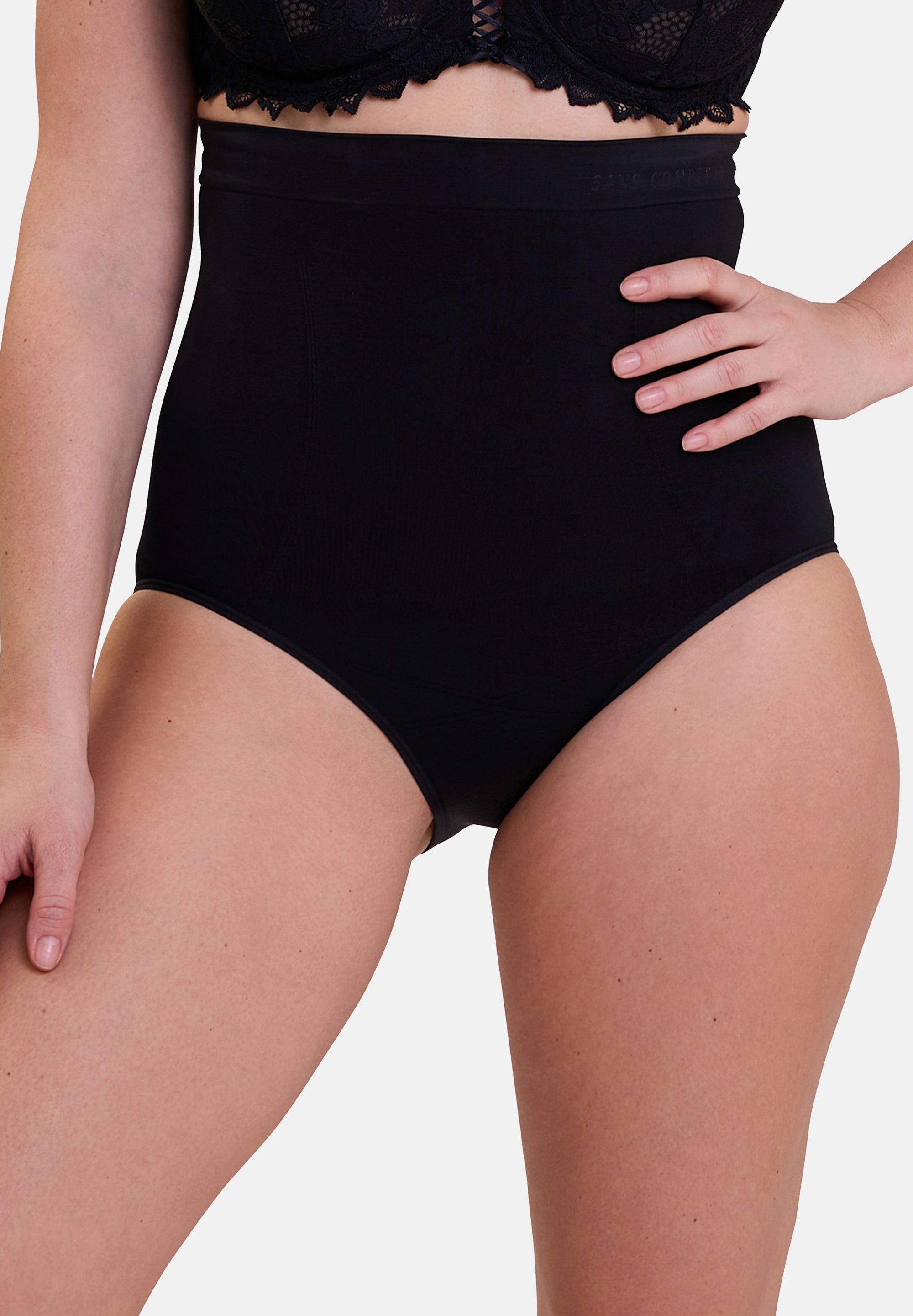 Slip a vita alta Slimmers New Generation Nero