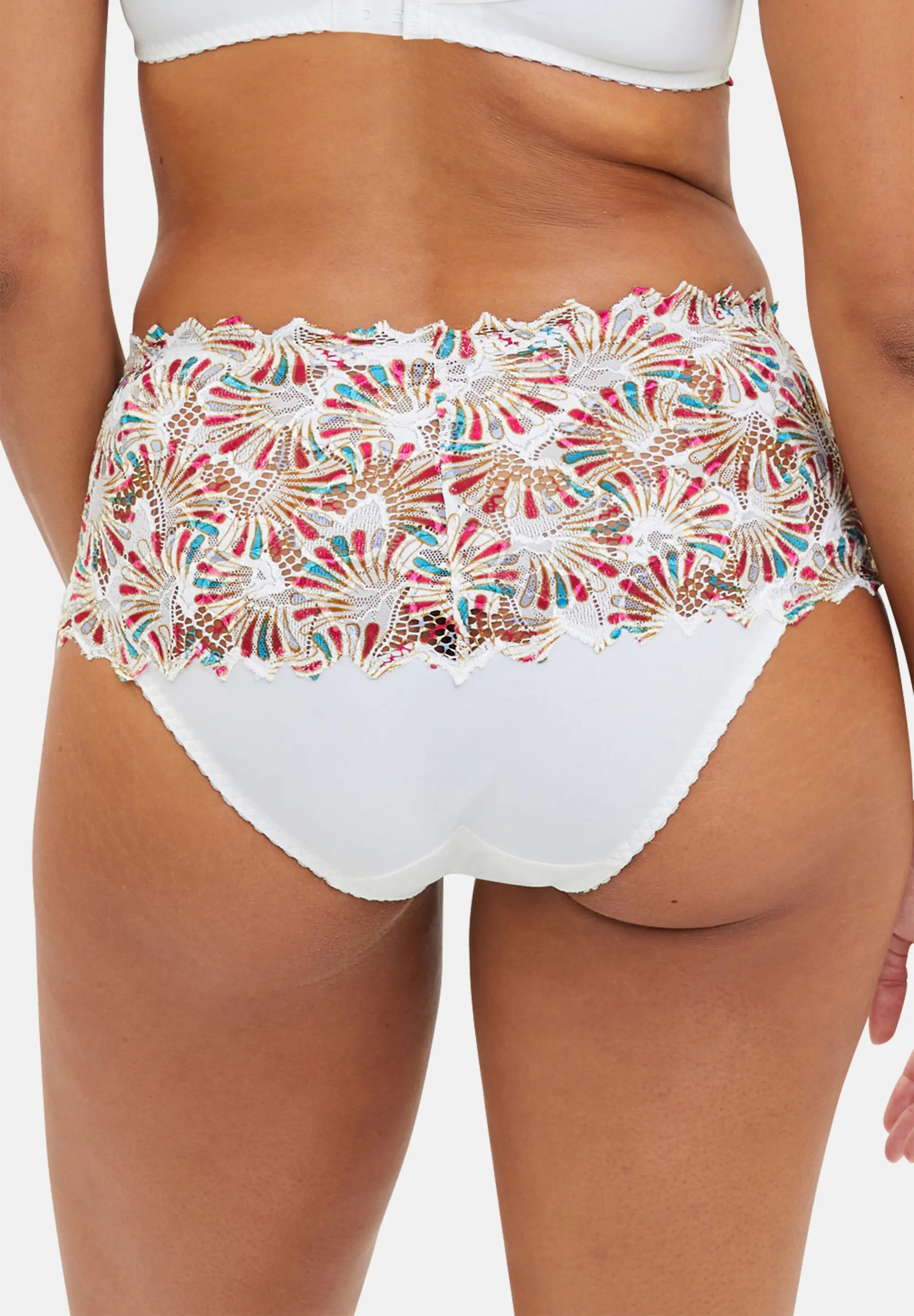 Medium Brief Arum Mosaïc Graphic Print Dawn