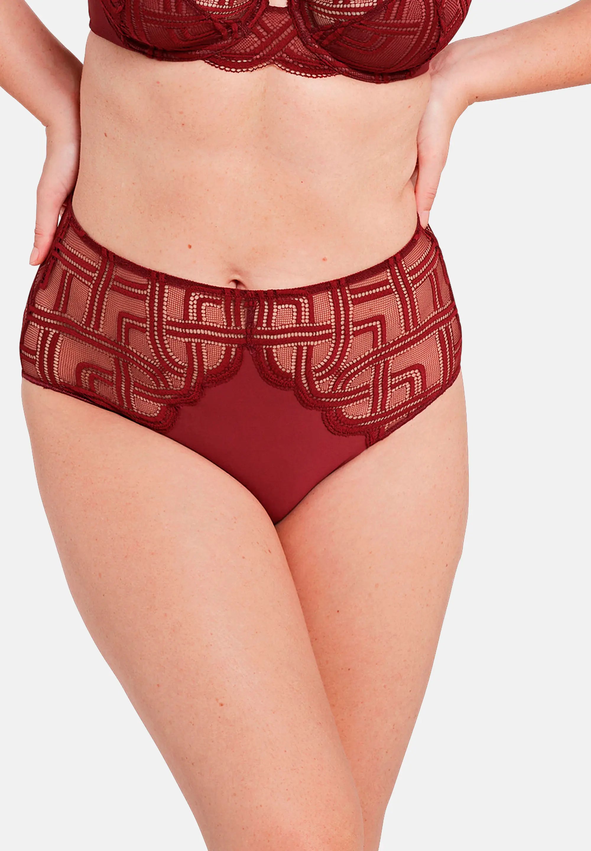 Cabernet Red Elise Briefs