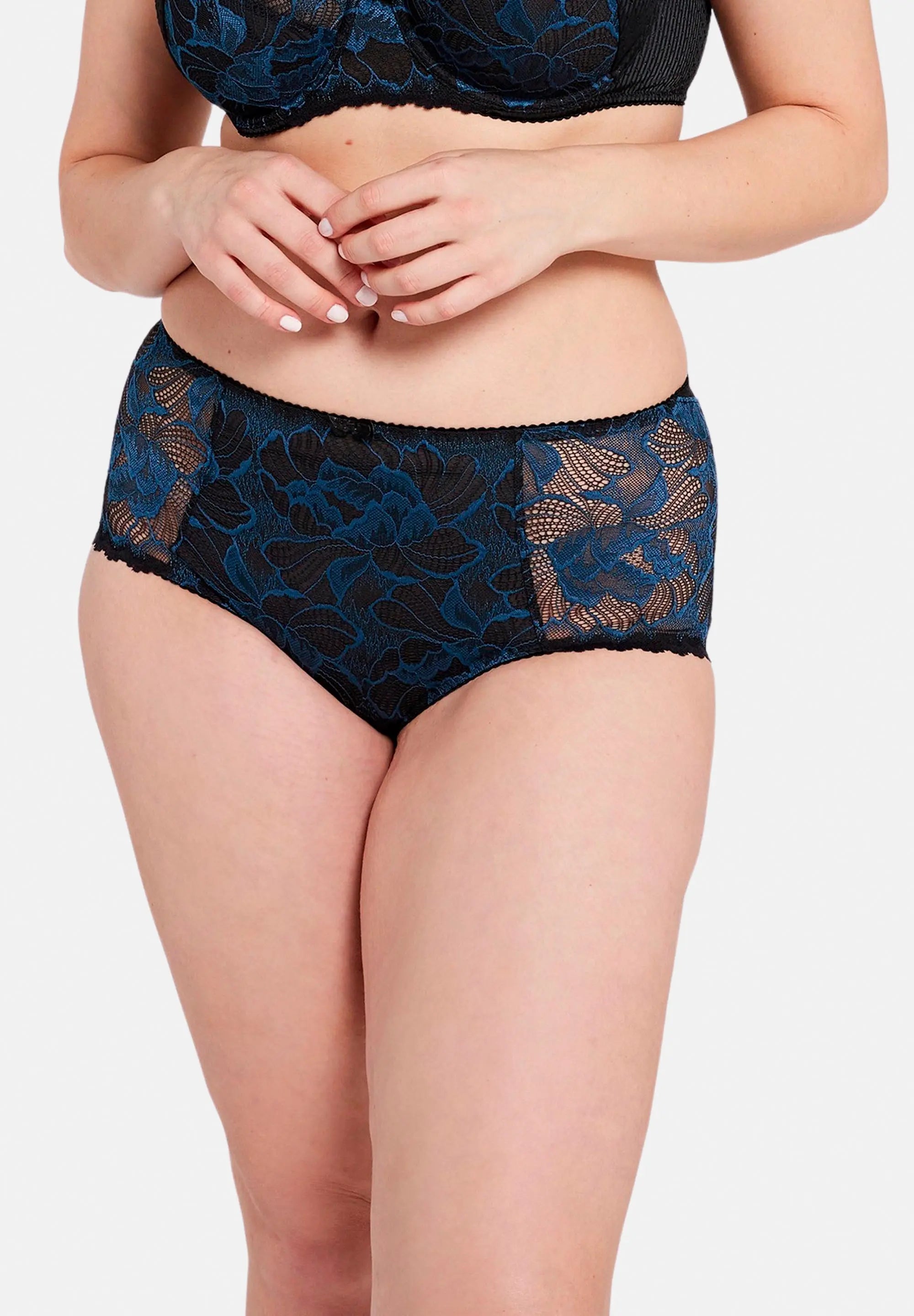 Culote Capucine Negro & Azul