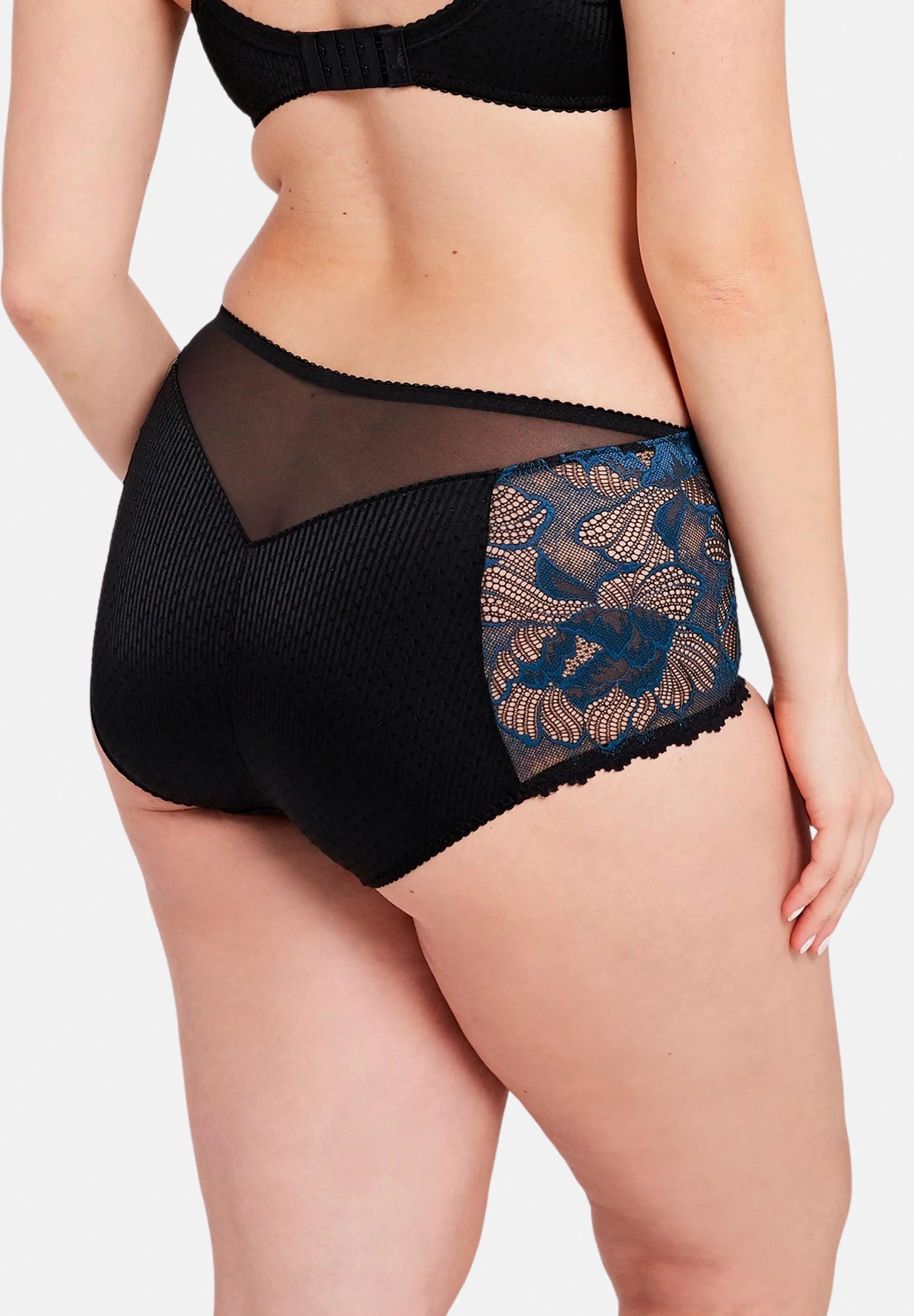 Culote Capucine Negro & Azul