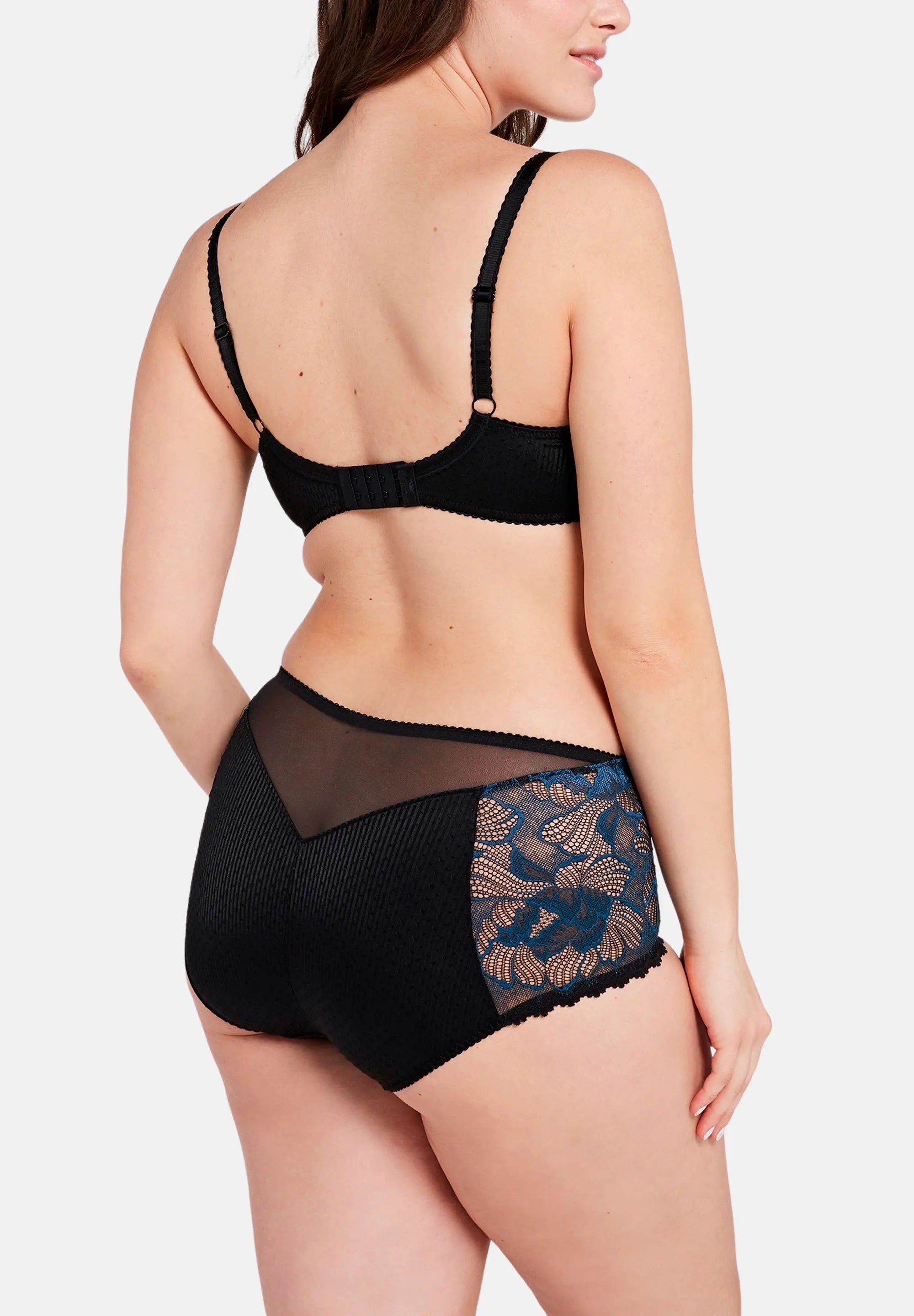 Culote Capucine Negro & Azul