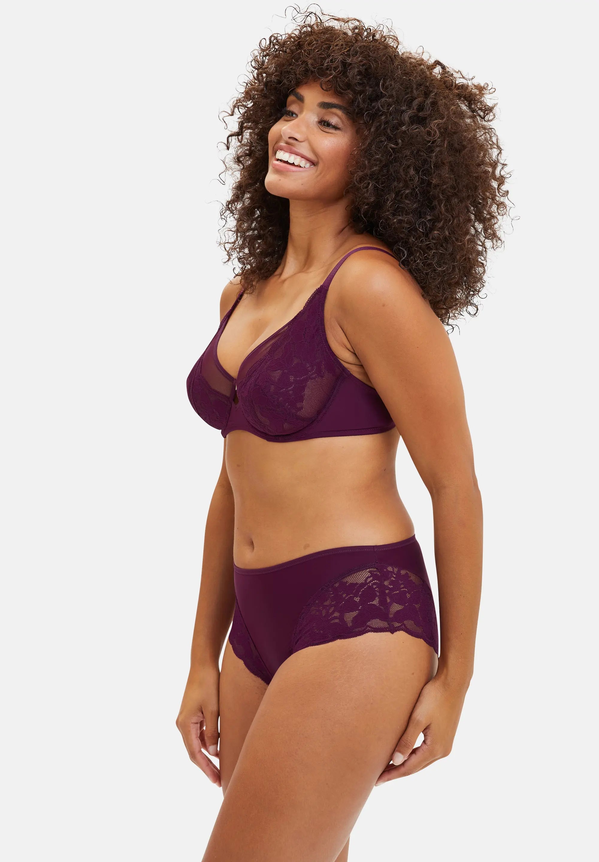 Culotte Romance Violet Profond