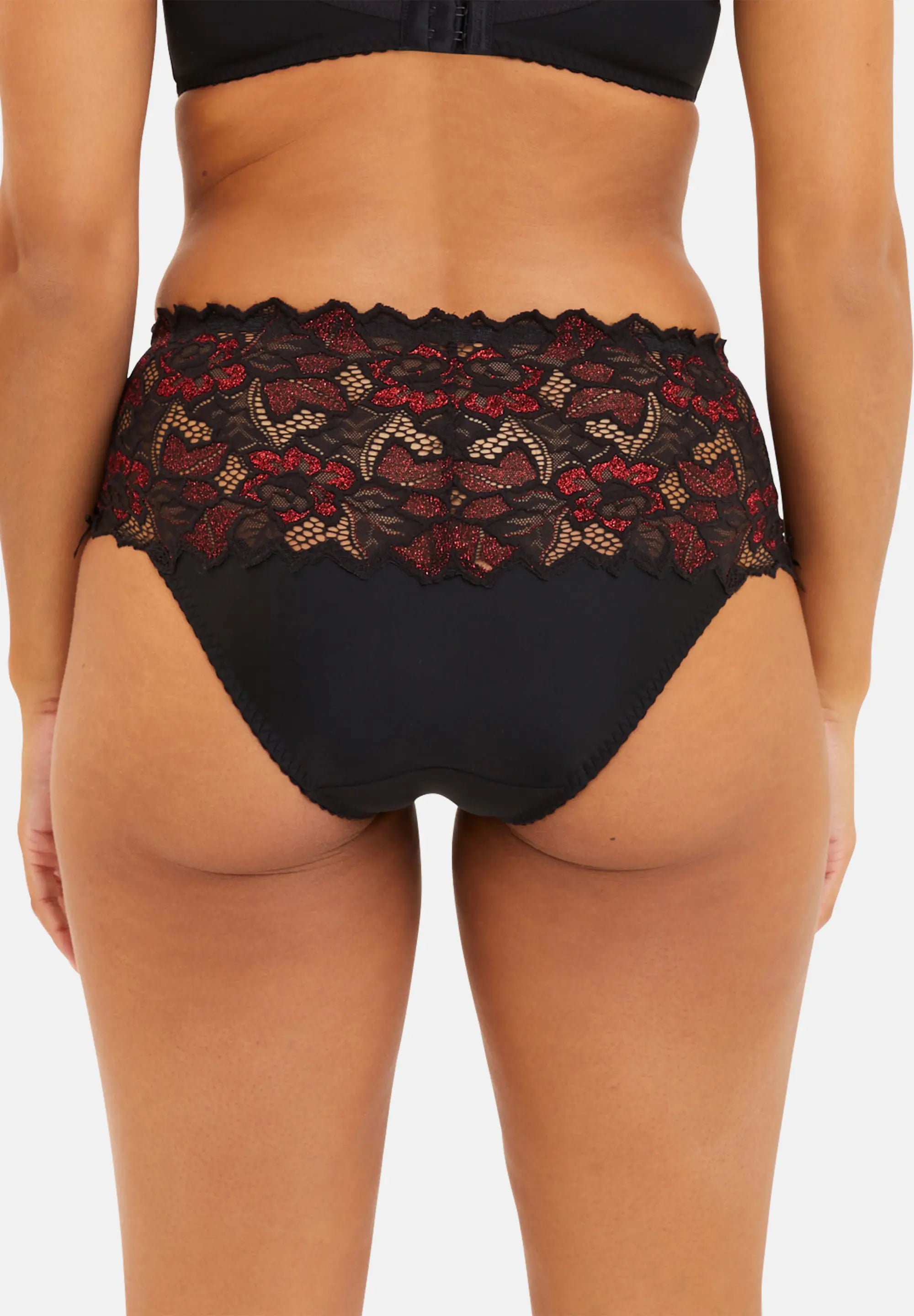 Culotte Arum Glitter Noir & Rouge Pailleté