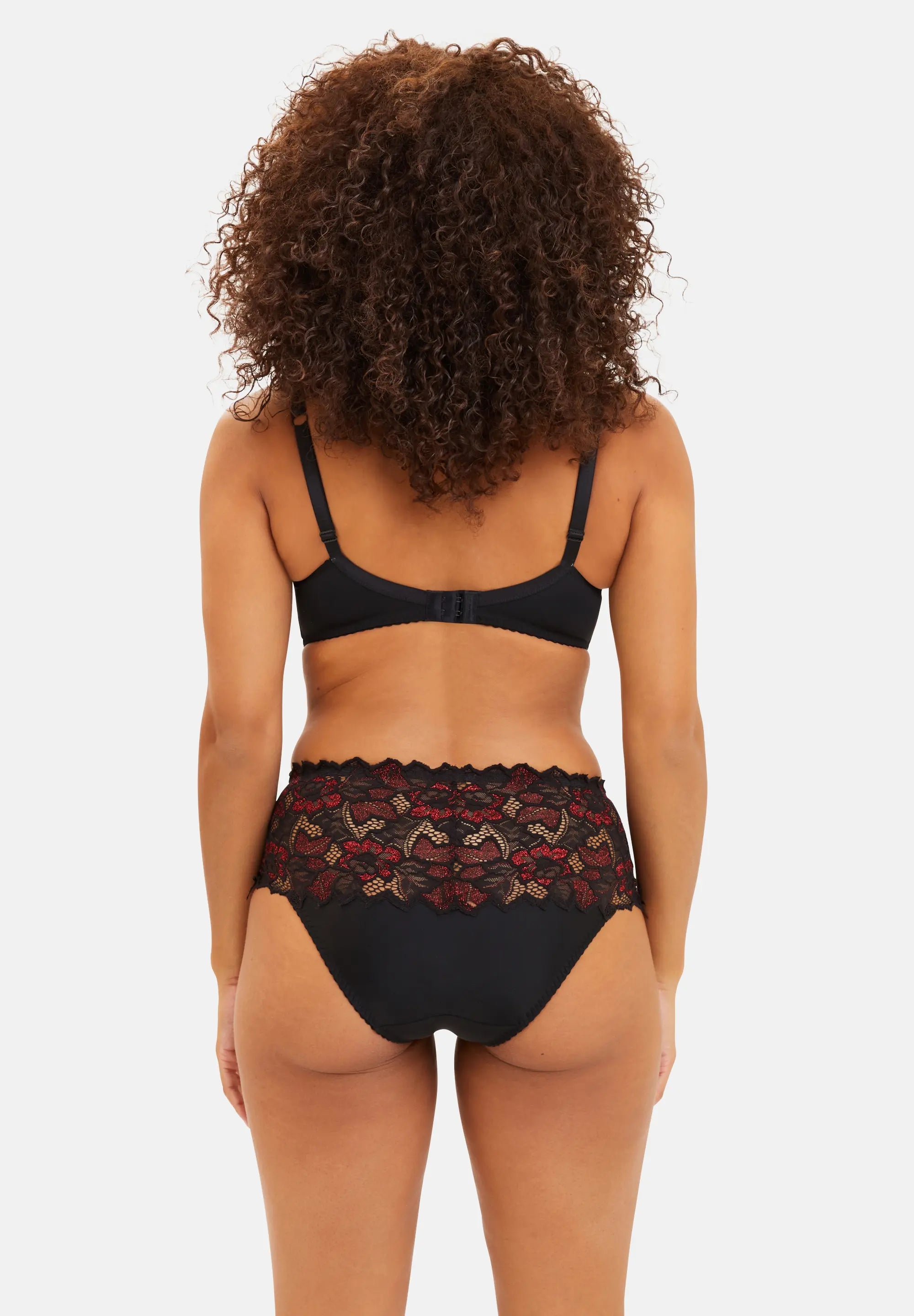 Culotte Arum Glitter Noir & Rouge Pailleté