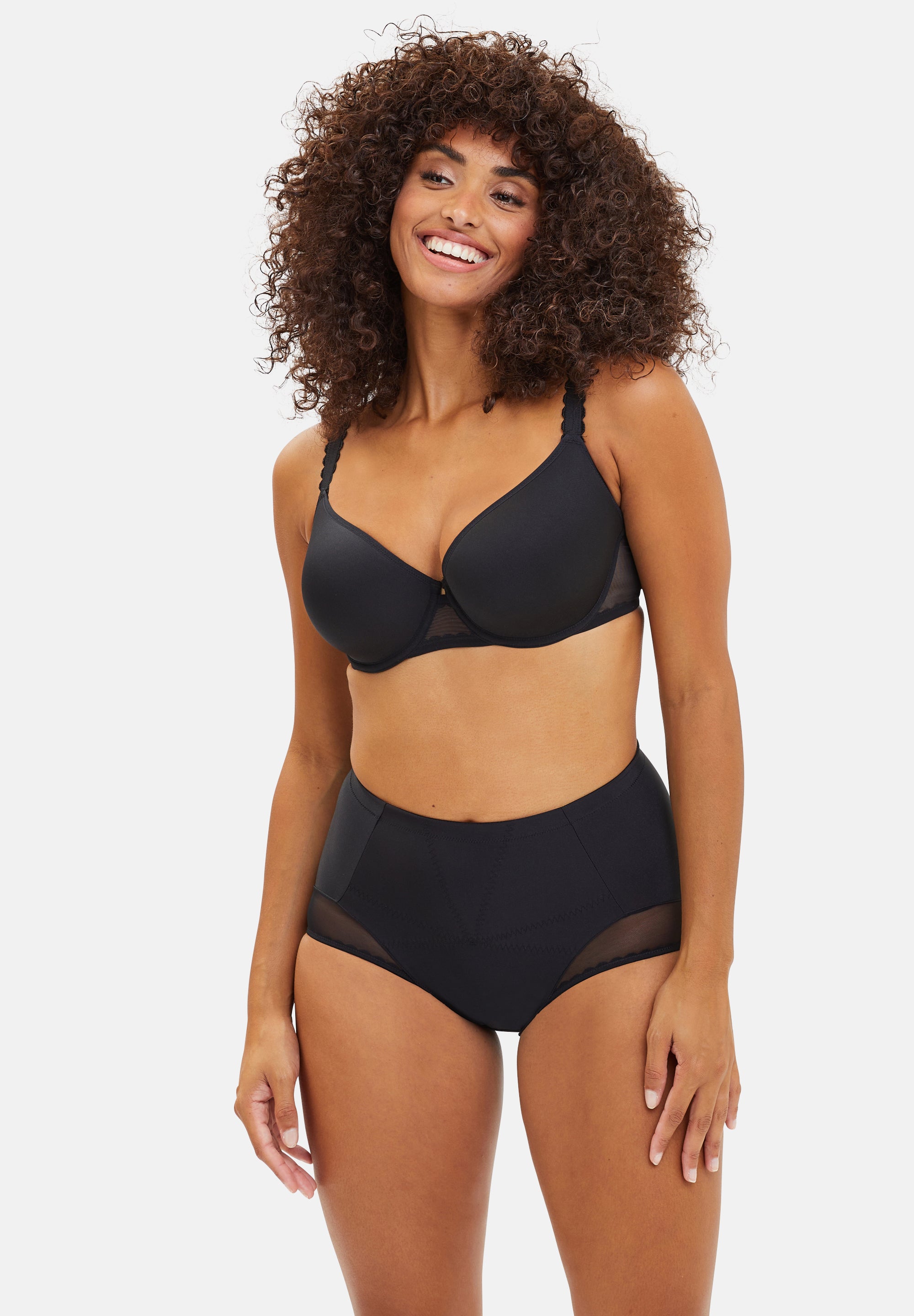 High waisted medium Briefs Roxanne Black