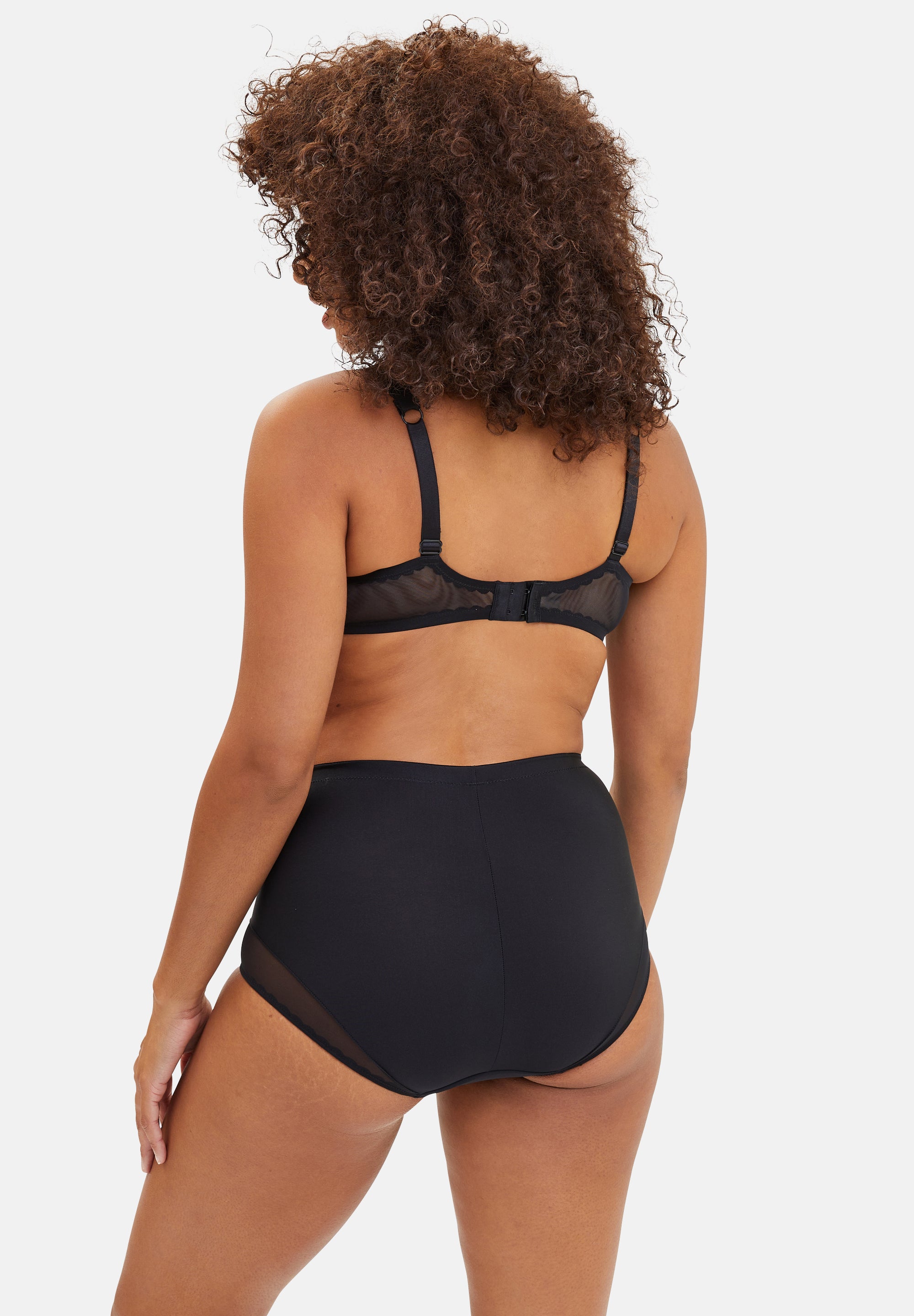 High waisted medium Briefs Roxanne Black