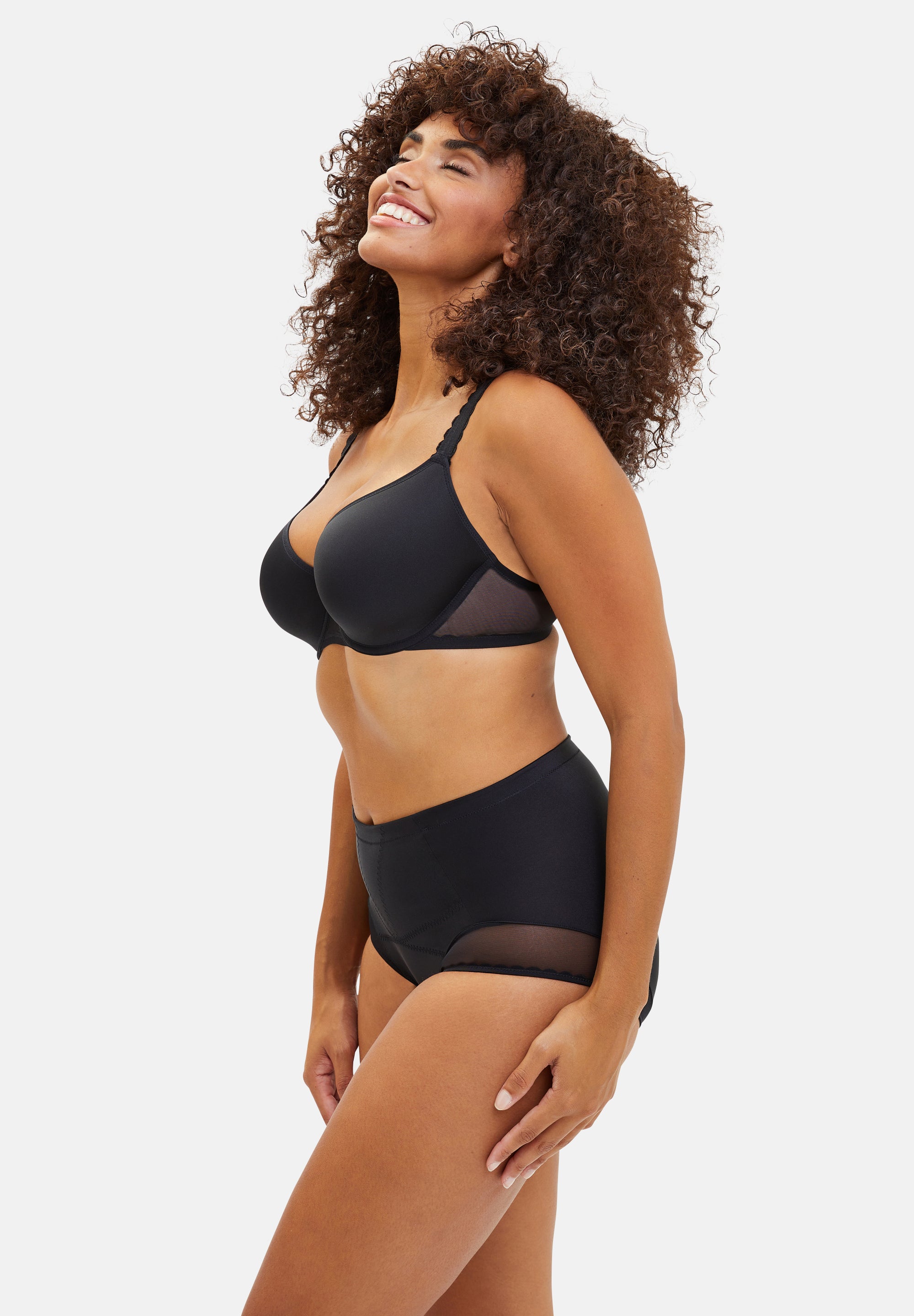 High waisted medium Briefs Roxanne Black