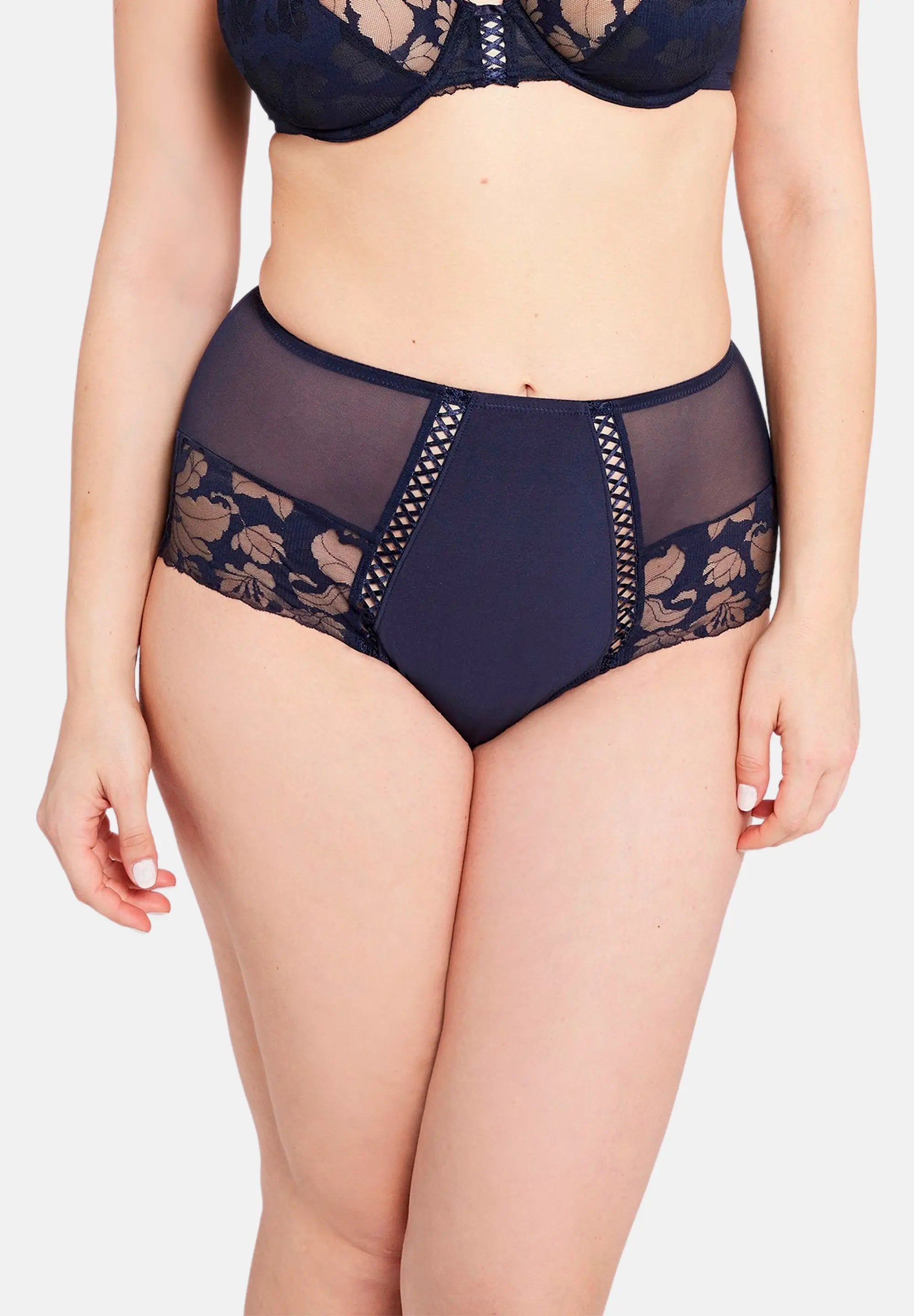 Capture high-waisted Briefs Navy Blue