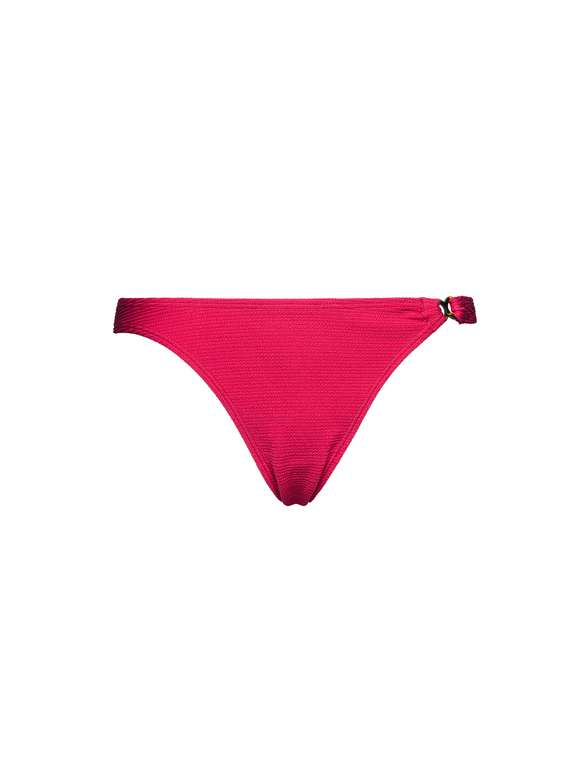 Braguita clásica de Baño de corte alto Glamourous Textured Cerise