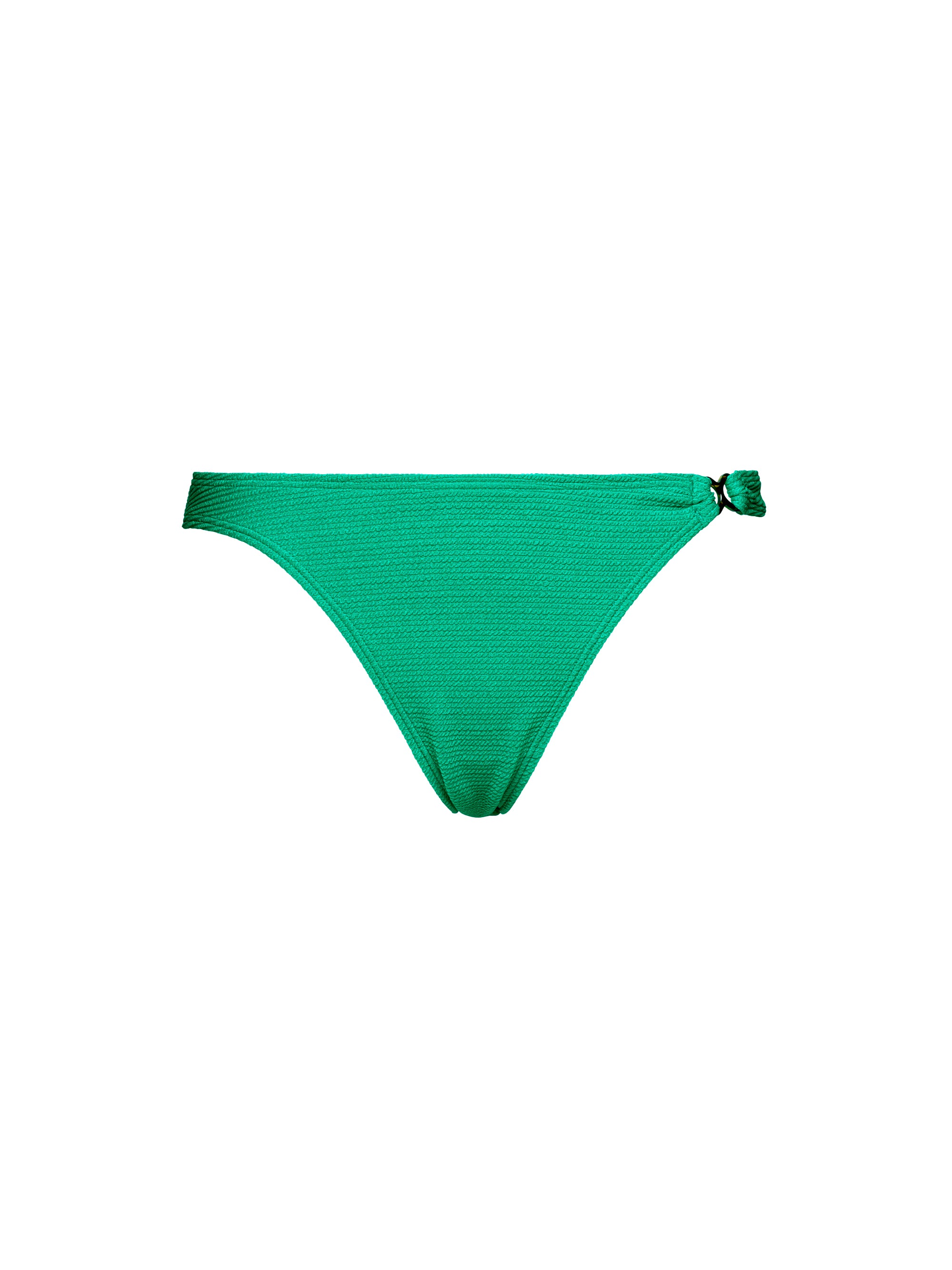 Glamorous Textured High-Leg Swim Briefs Tropical Green