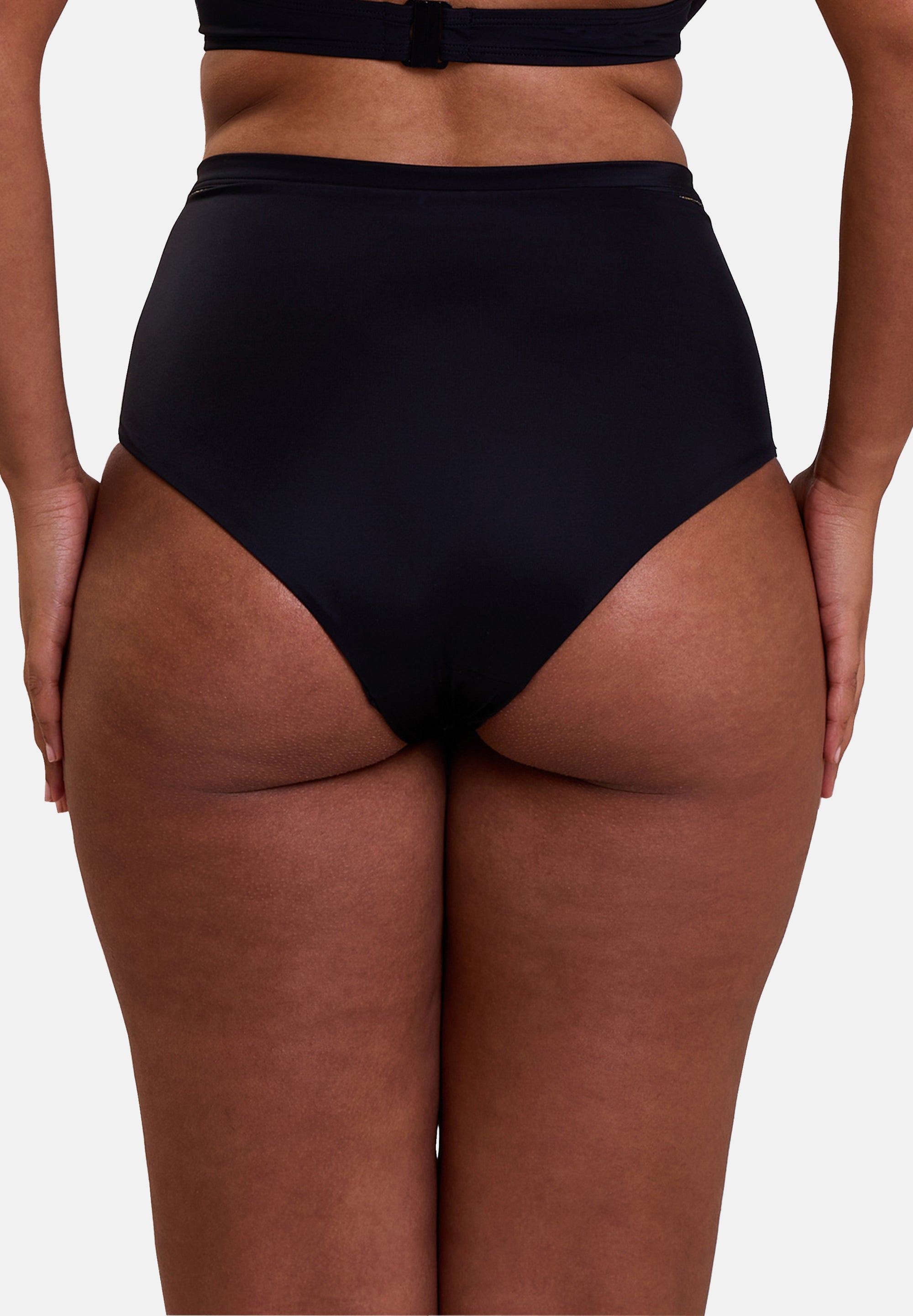 Hoge taille bikinislip Speekaboo Shape Zwart