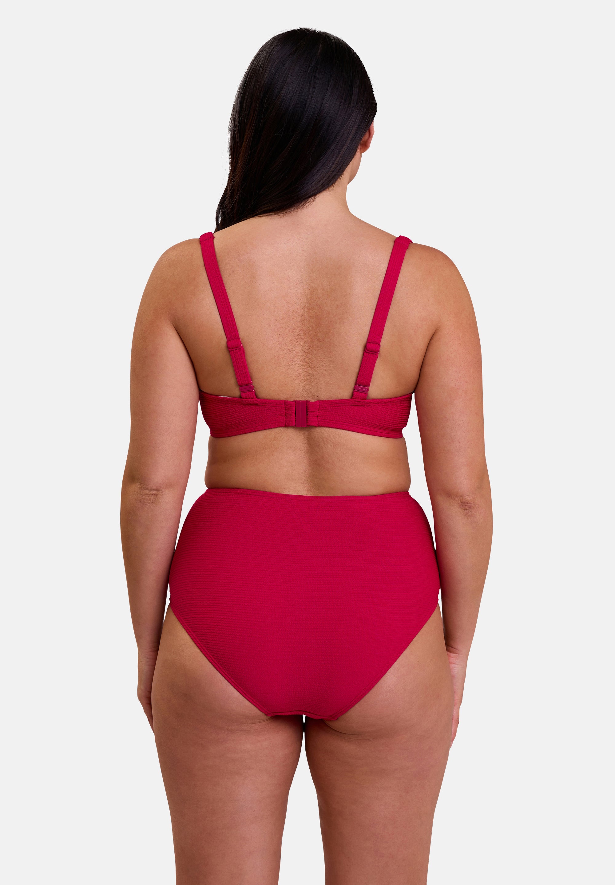 Culote de Baño de tallo alto Glamourous Textured Cerise