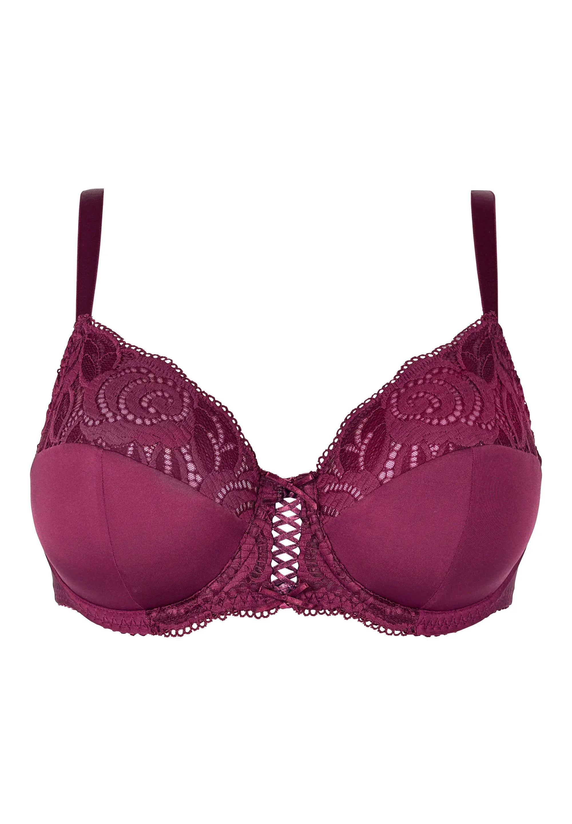 Reggiseno Amélie coppa intera Rosso Rododendro