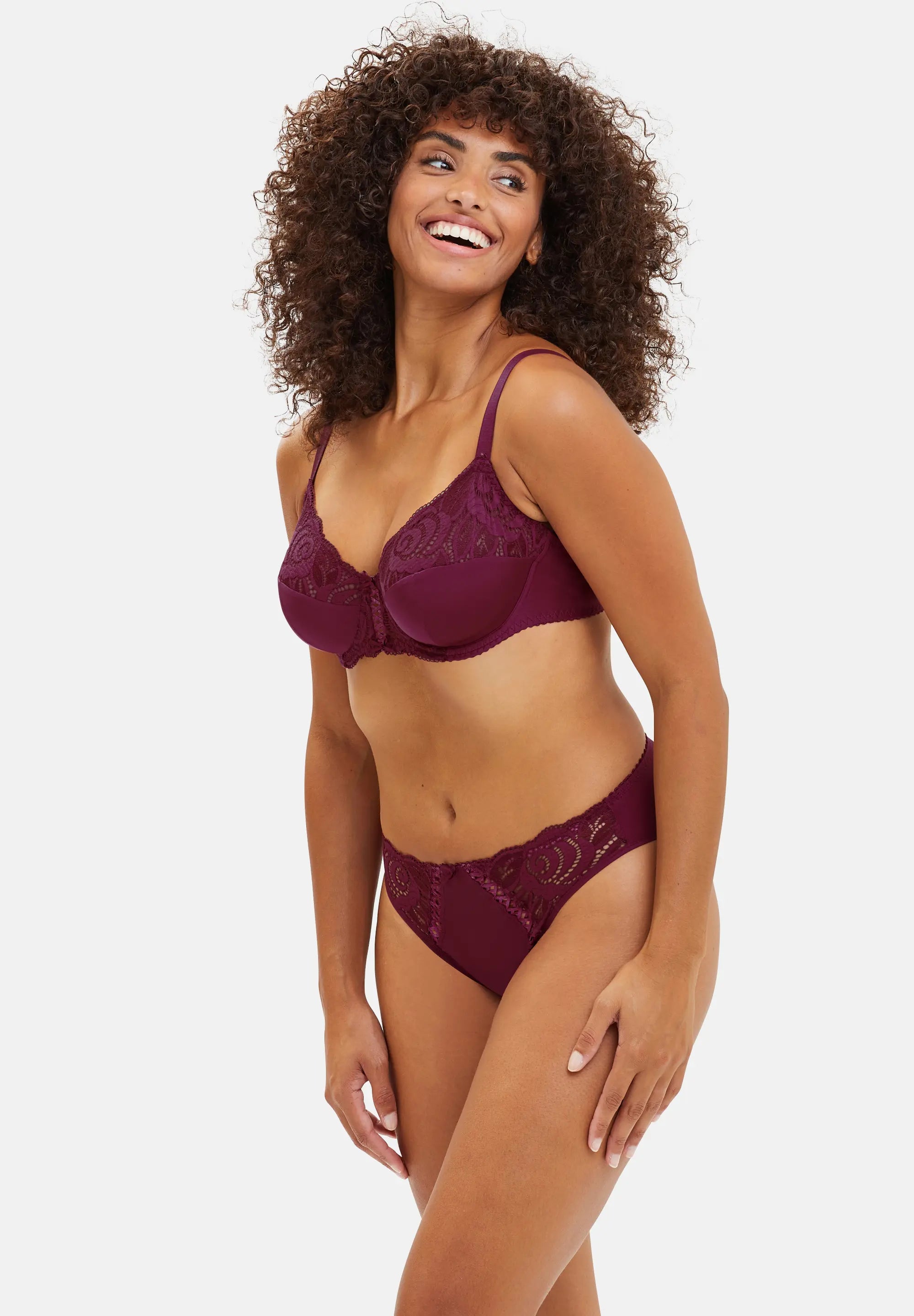 Reggiseno Amélie coppa intera Rosso Rododendro