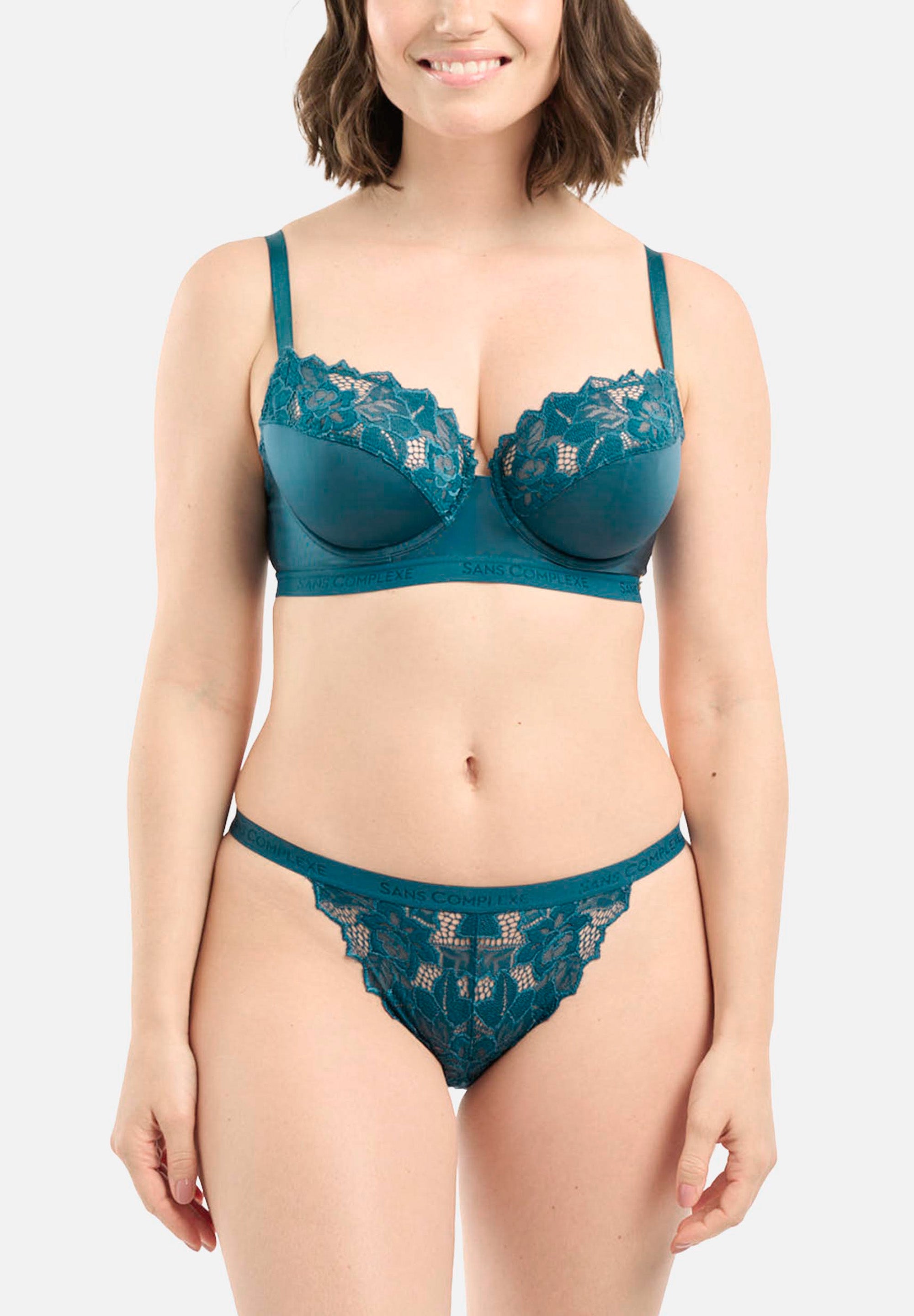 Soutien-gorge corbeille Arum Gloss Bleu Légion