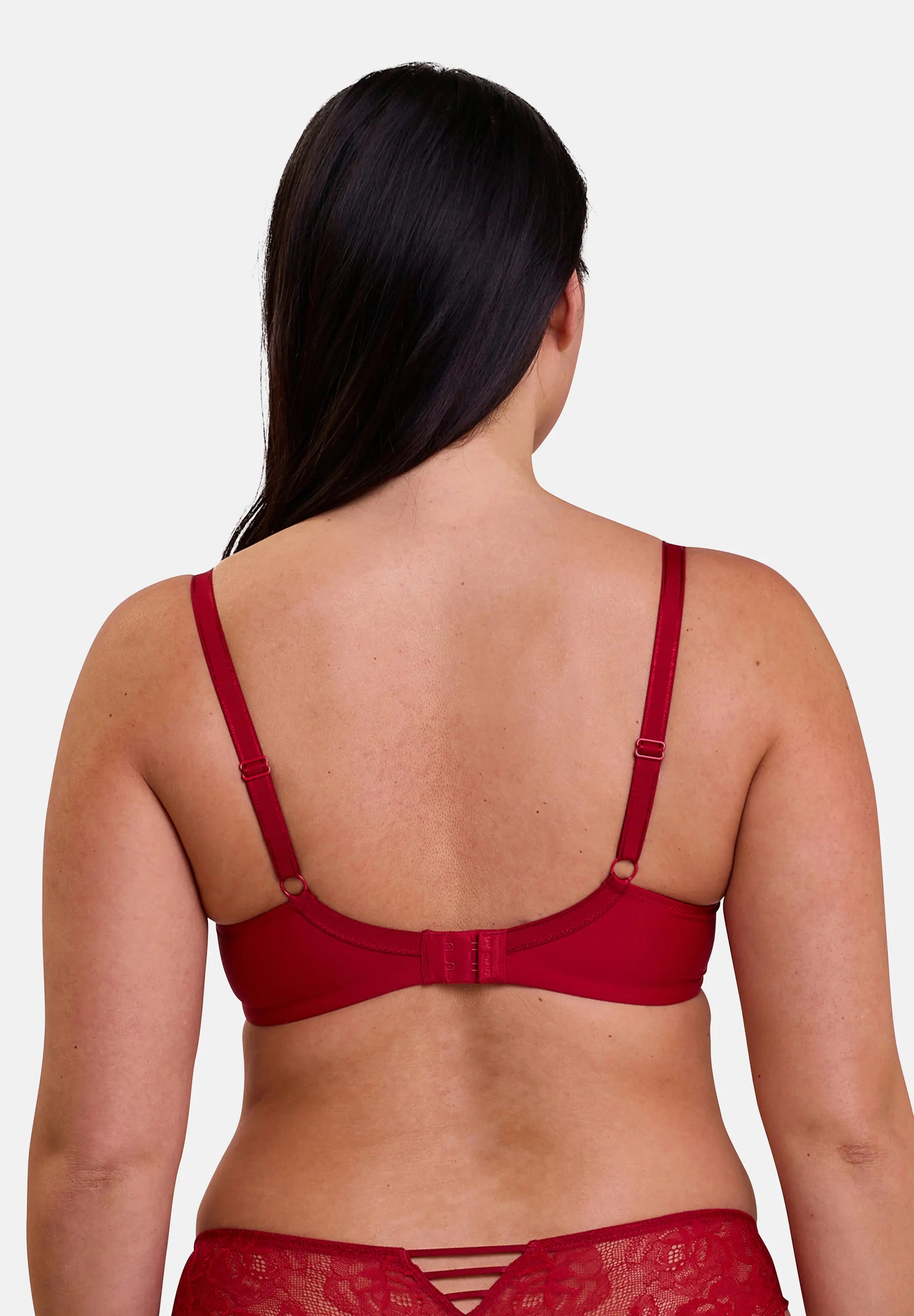 Half Cup Bra Lily Ruby Red