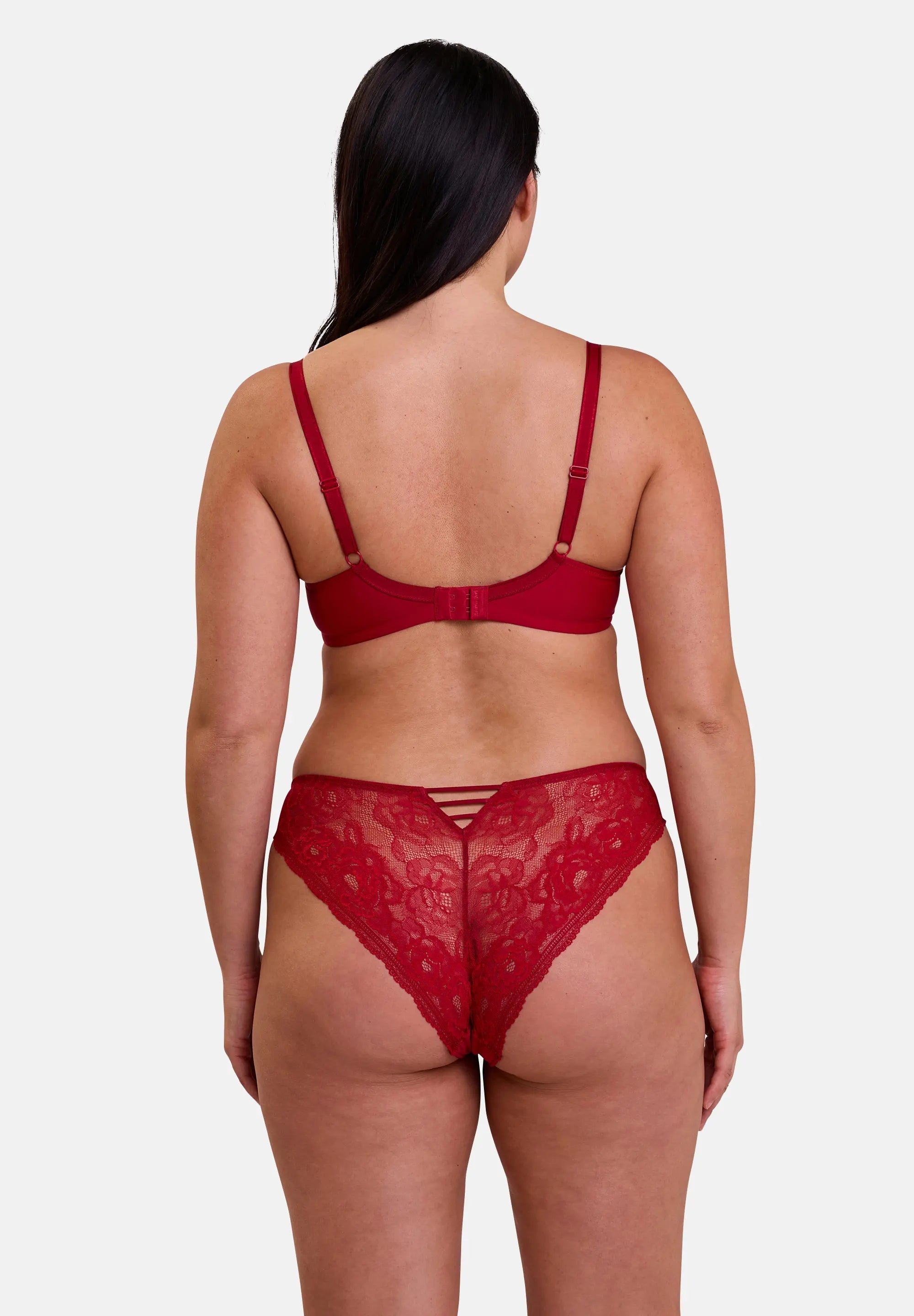 Half Cup Bra Lily Ruby Red