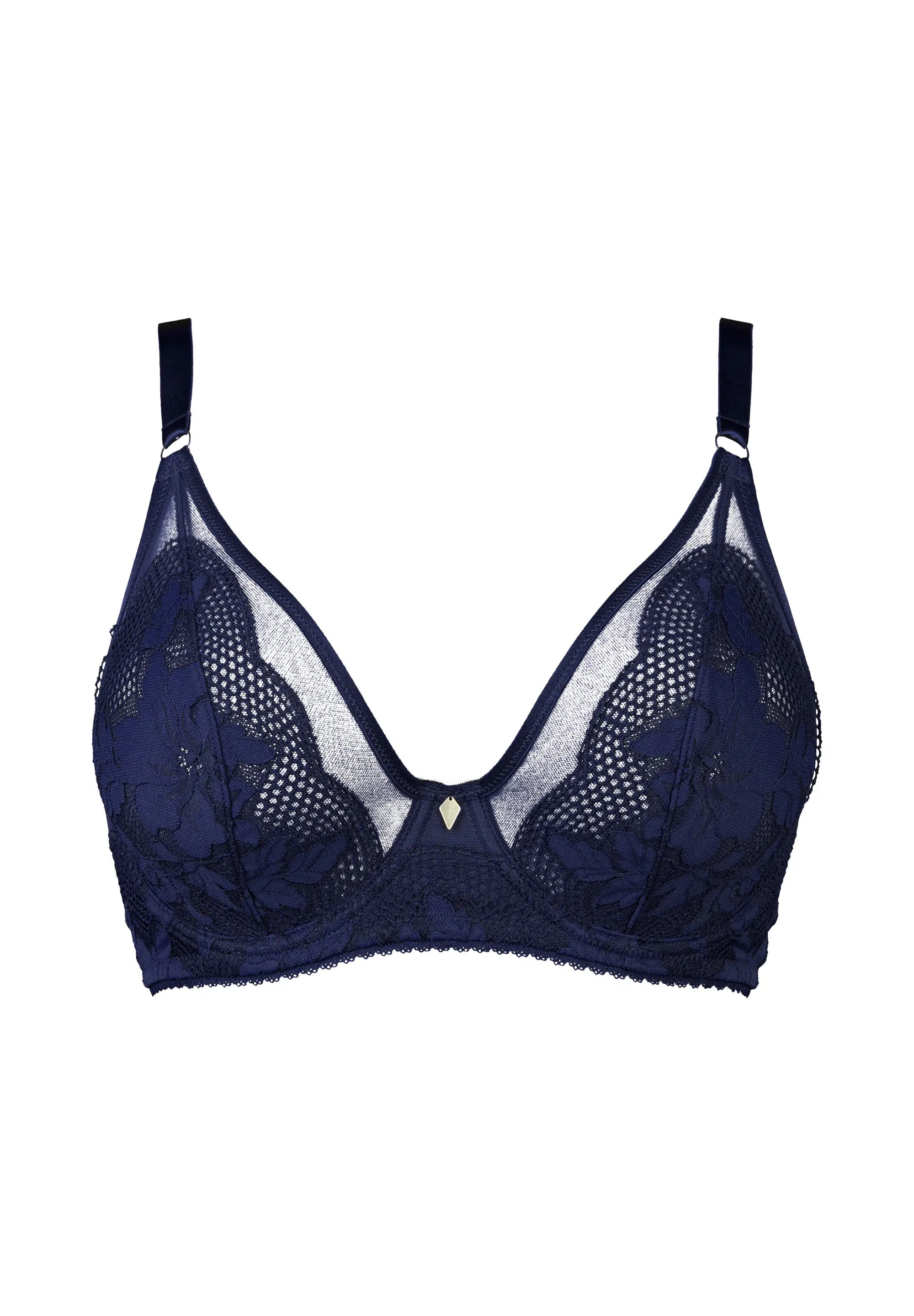 Reggiseno a mezza coppa Charmante Blu Navy