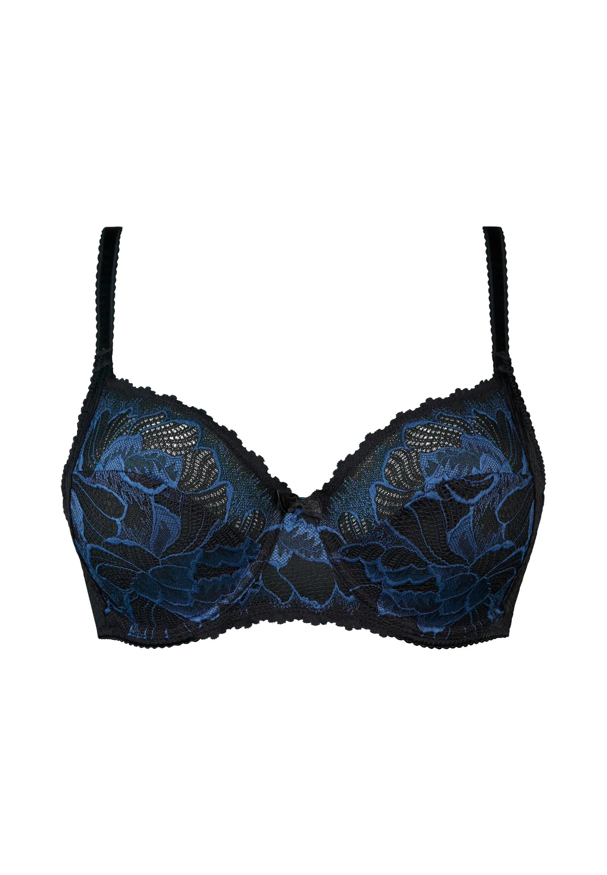 Reggiseno Capucine a coppa piena nero e blu