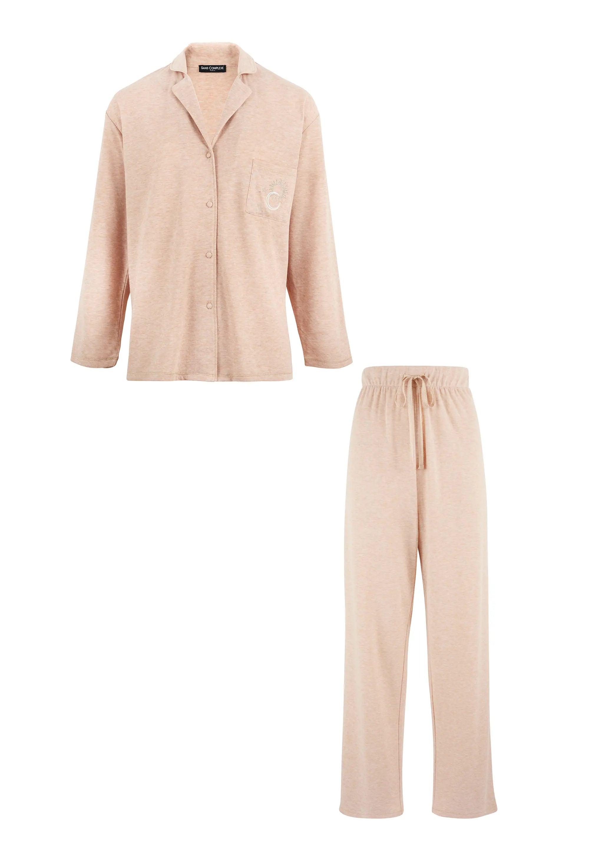 2-Piece Pyjama Set Nova Heather Beige