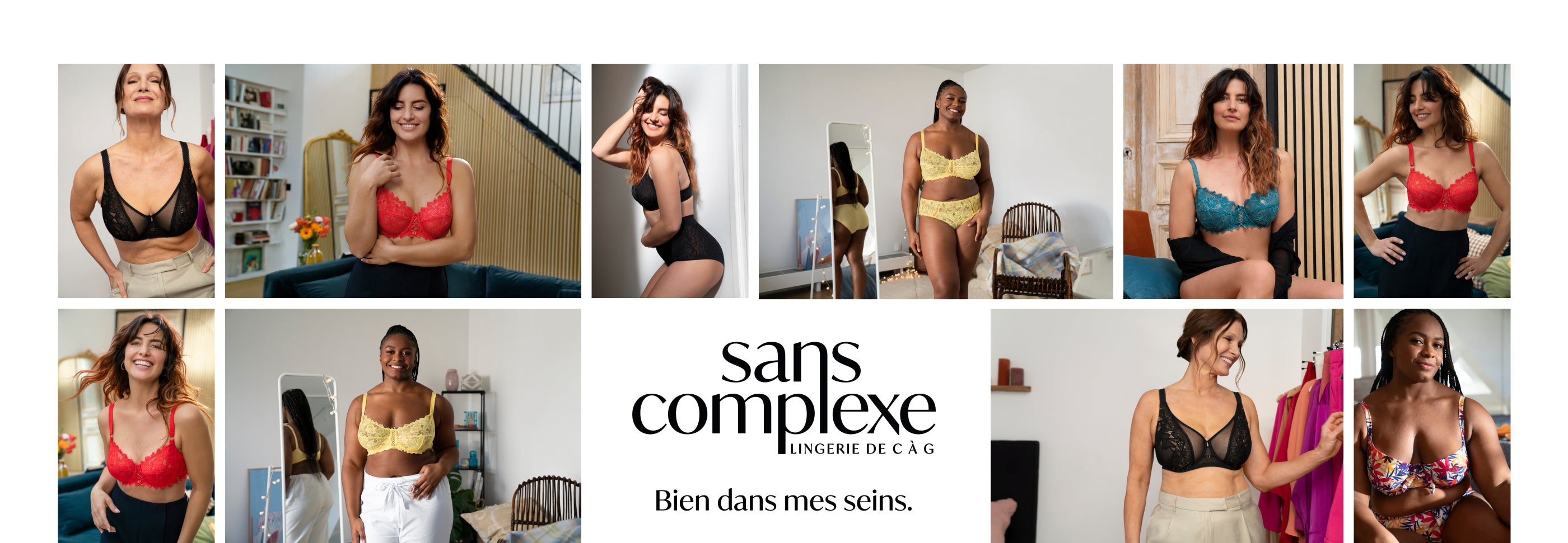 Nos ambassadrices ont pris la pause dans des ensembles de lingerie et des maillots de bain Sans Complexe Lingerie