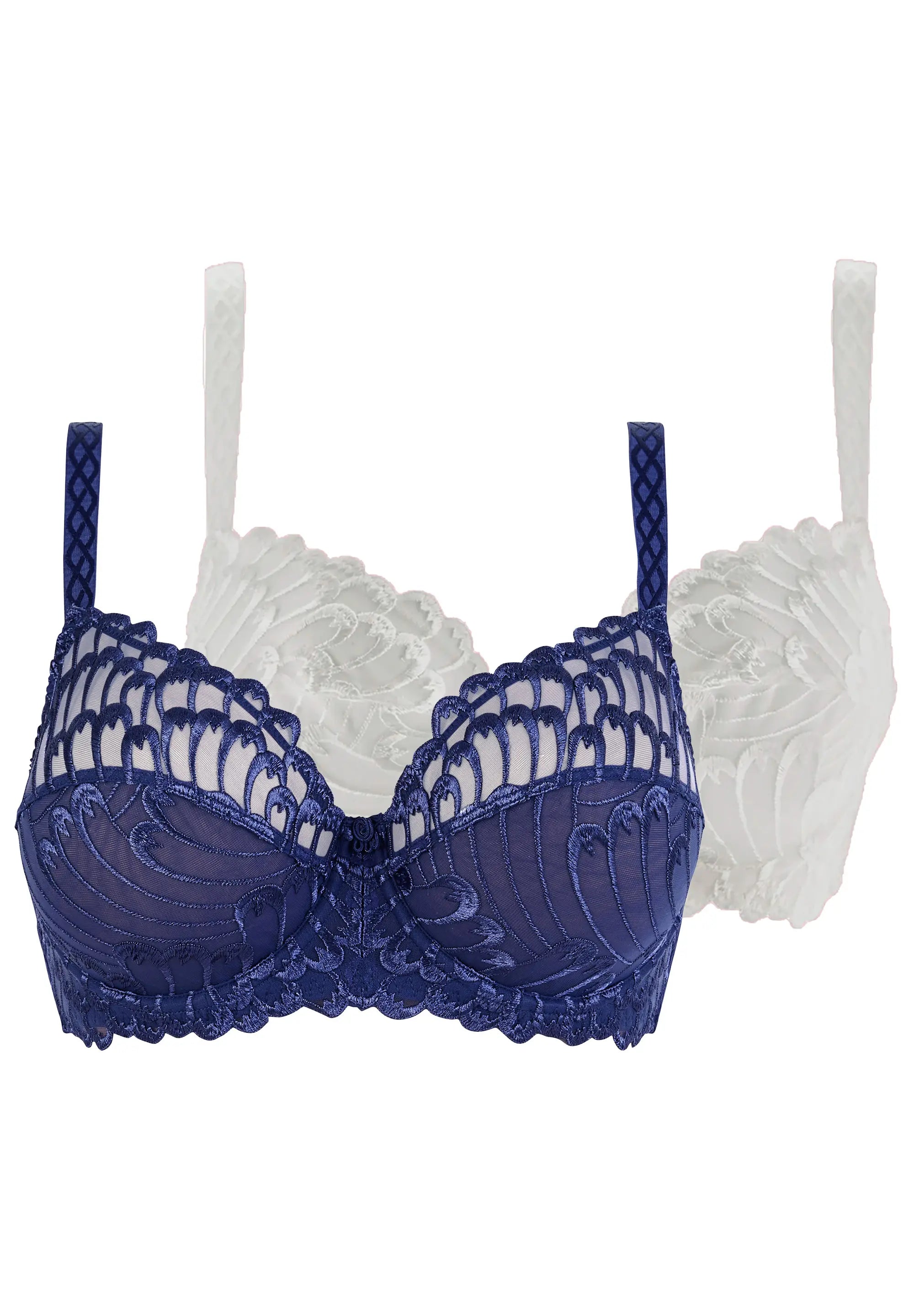 Set di 2 reggiseni Narcisse Avorio e Blu Barometro