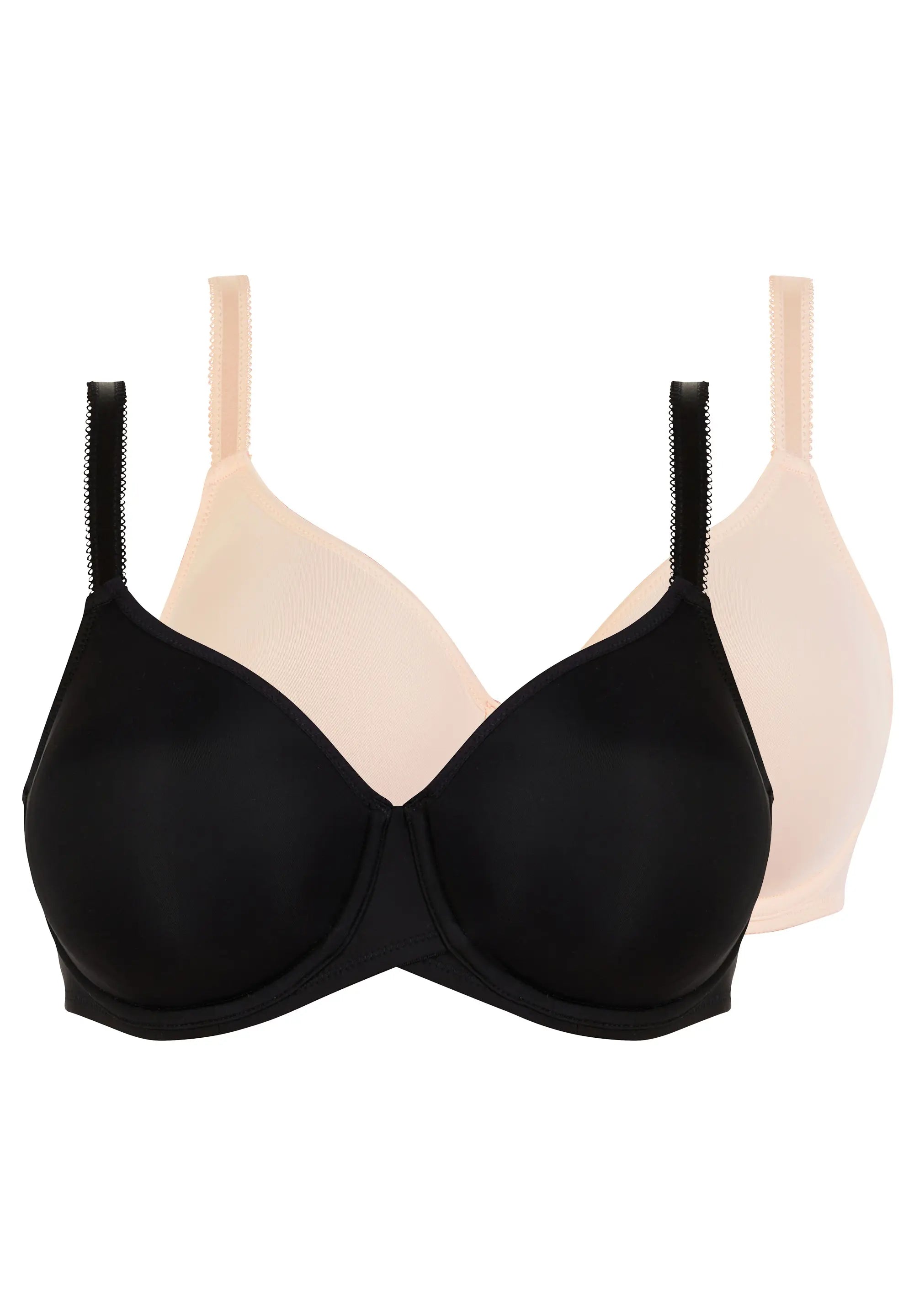 Set di 2 reggiseni Sonia Nero e Champage Rosé