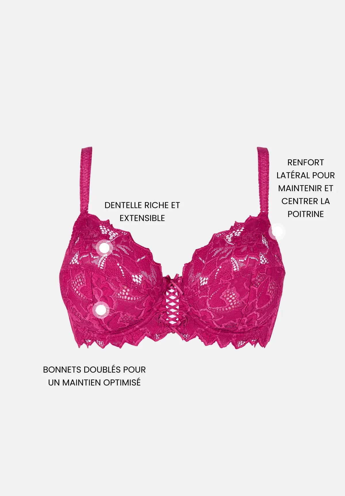 Reggiseno a coppa intera Arum Sorbet Cerise