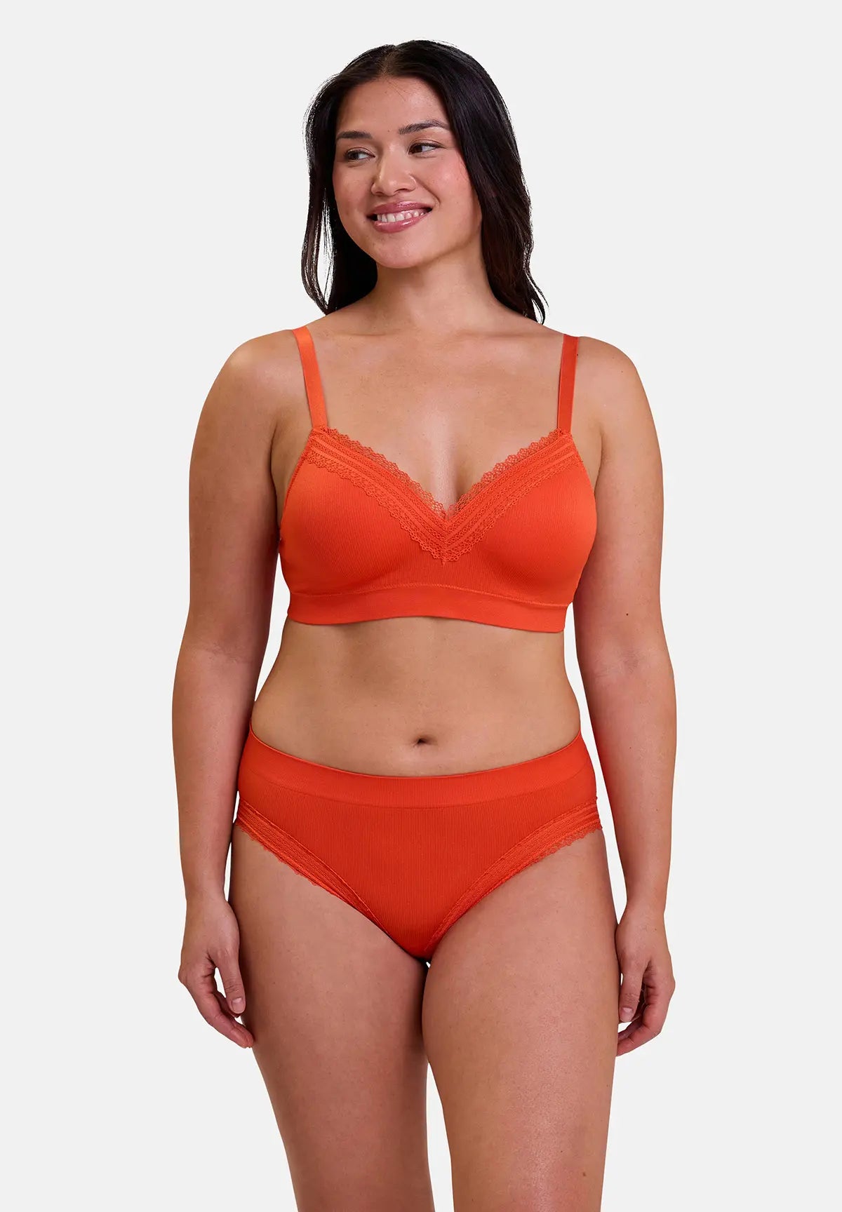 Slip Agathe Orange Mandarine