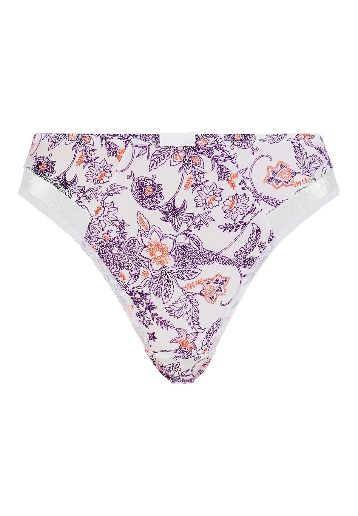 Briefs Complice Paisley Print Blackberry And Mandarin