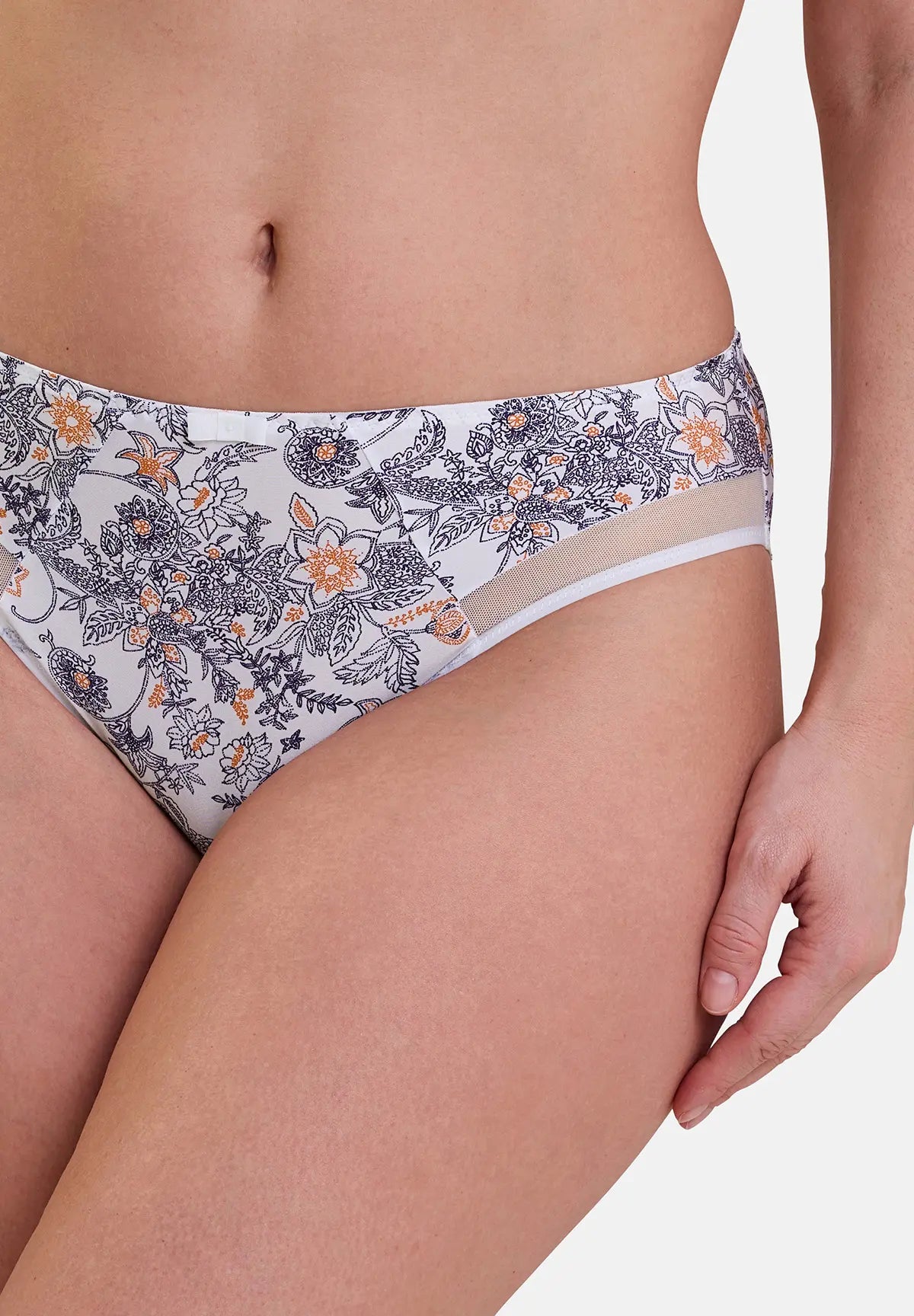 Briefs Complice Paisley Print Blackberry And Mandarin