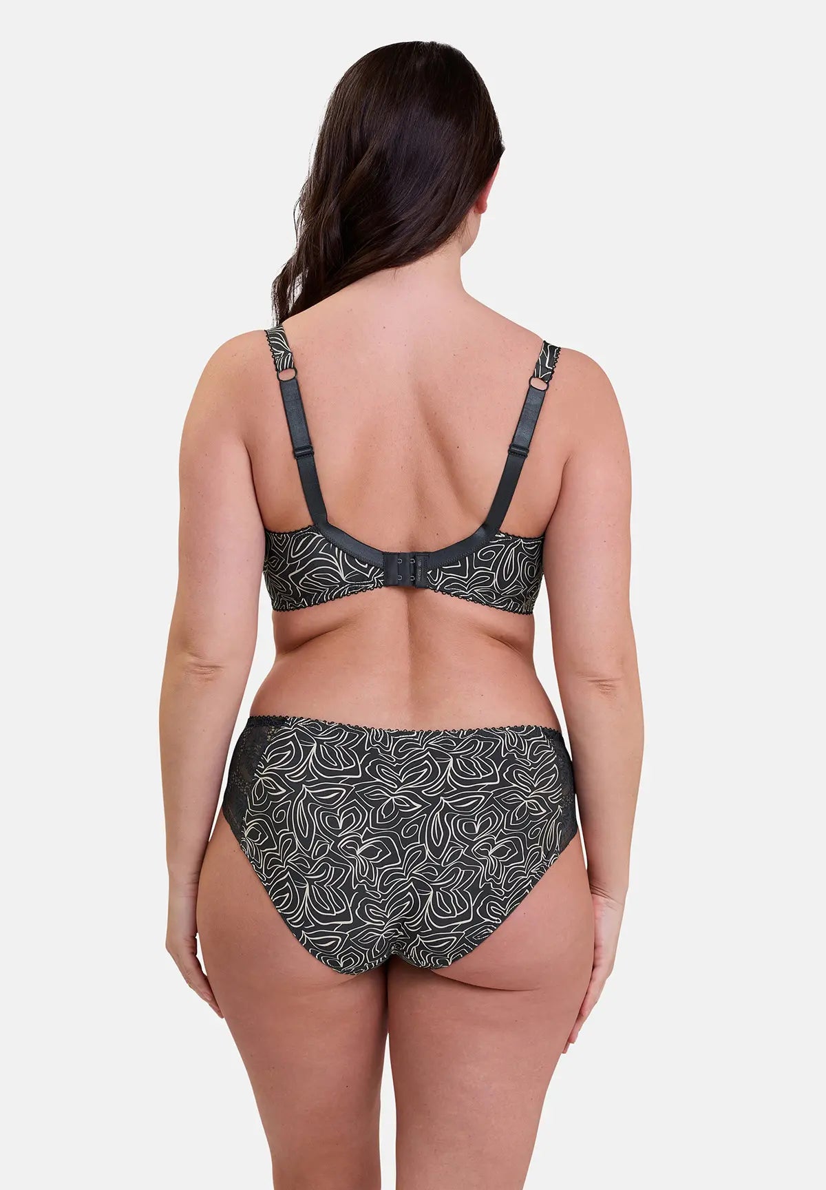 Hélène Grafische Print Slip Antraciet